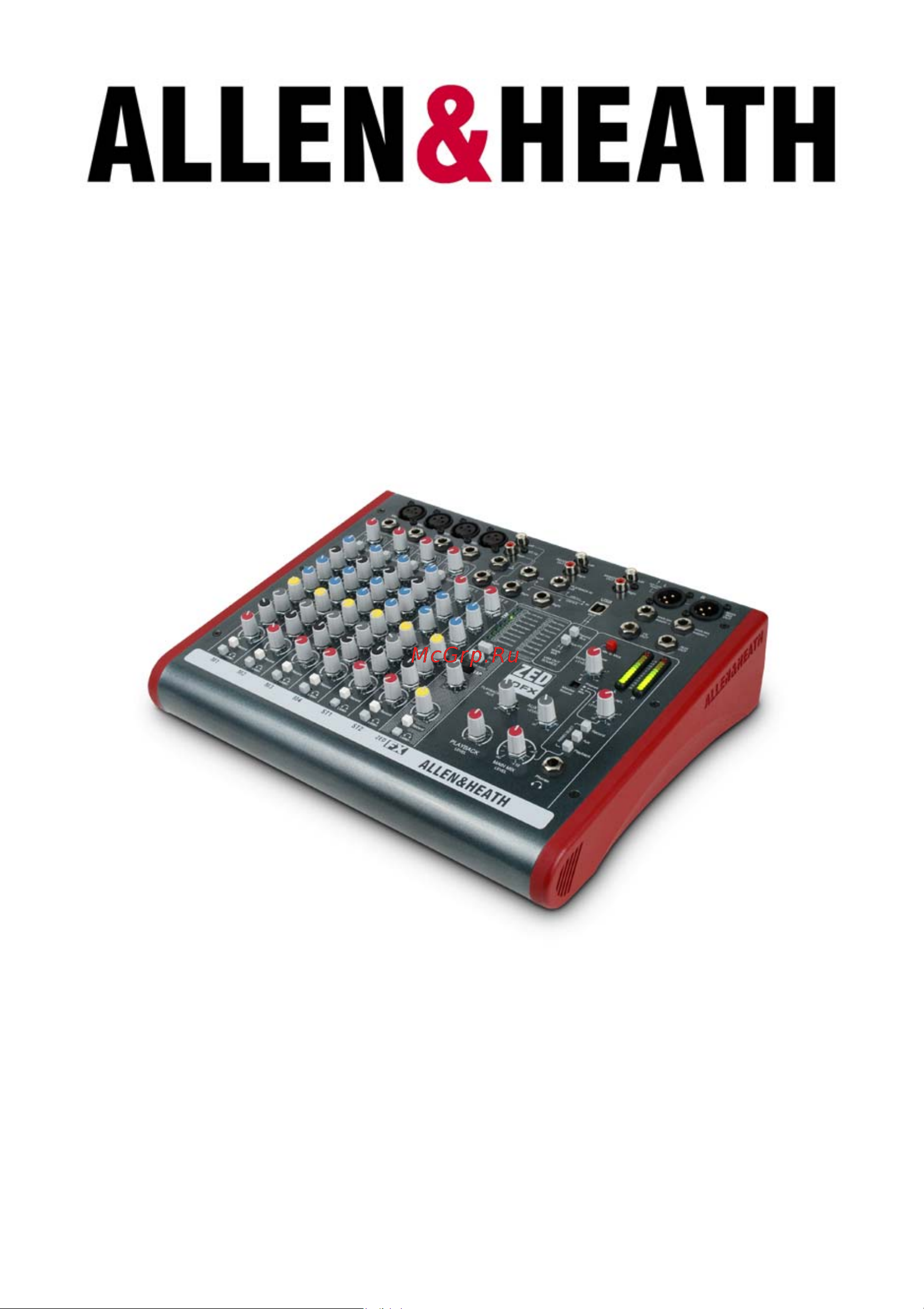 ALLEN & HEATH ZED-10FX Руководство по эксплуатации онлайн