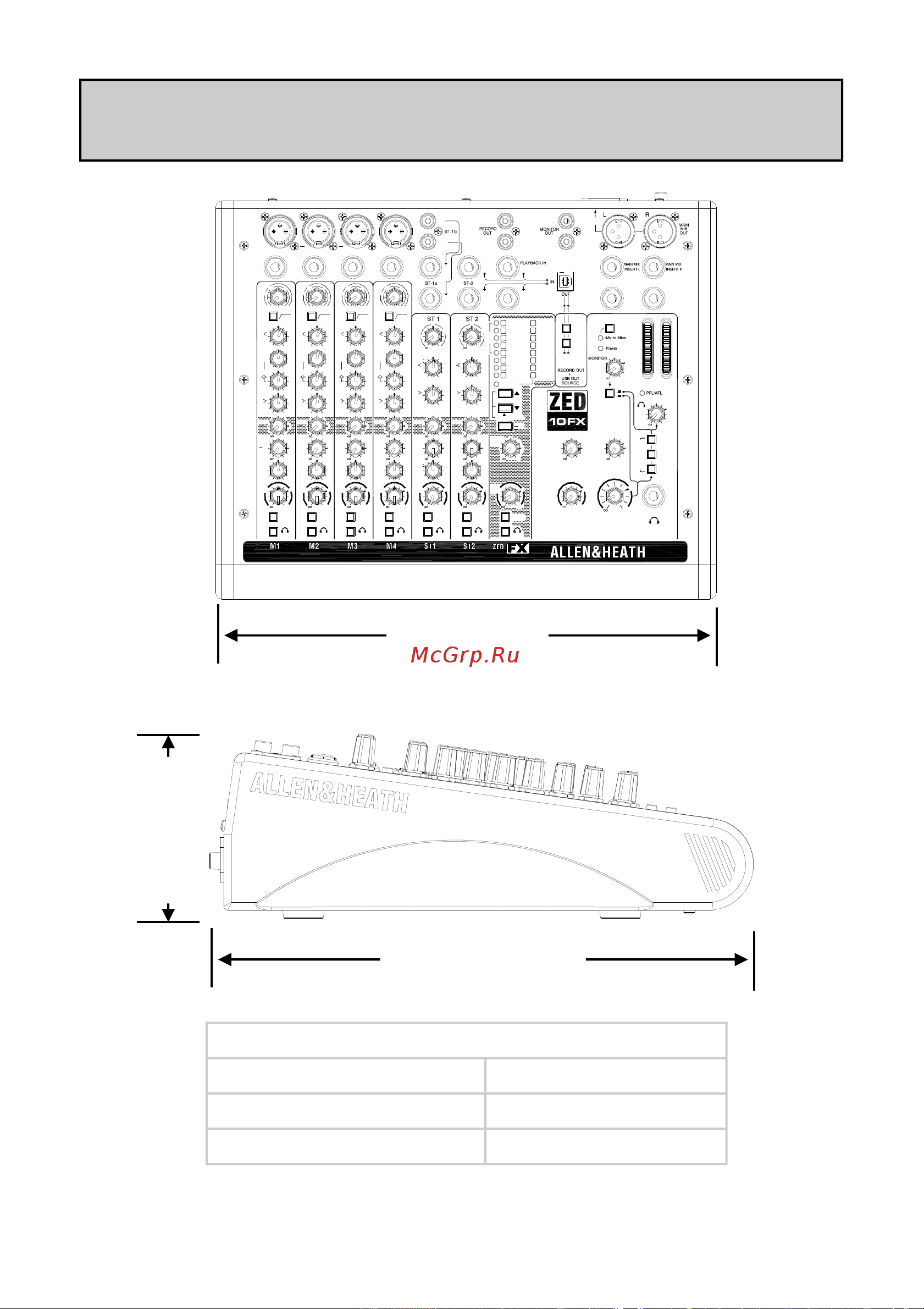 ALLEN & HEATH ZED-10FX [10/28] Source
