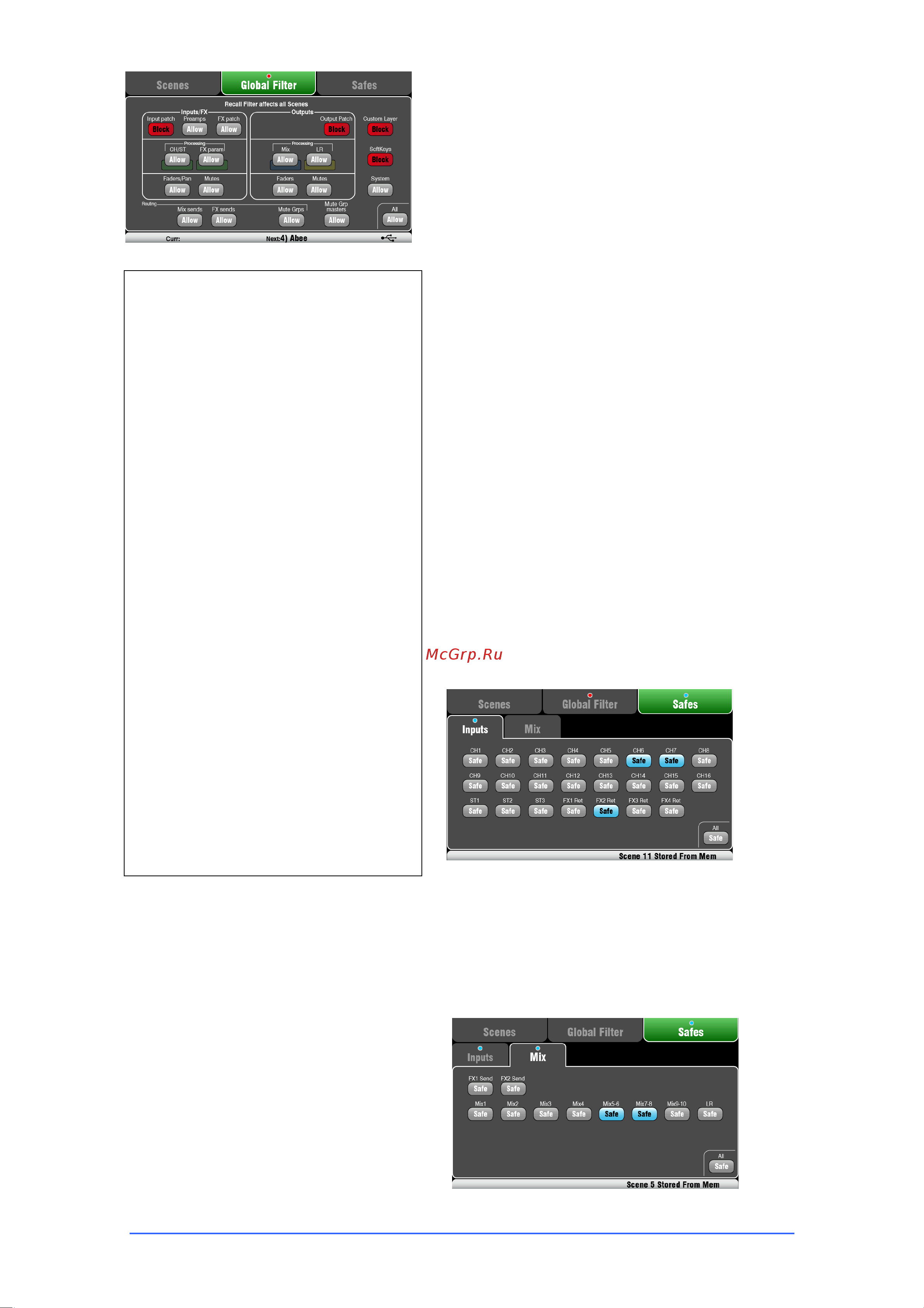 Allen&Heath ALLEN & HEATH Qu-16 [37/53] Filters and safes