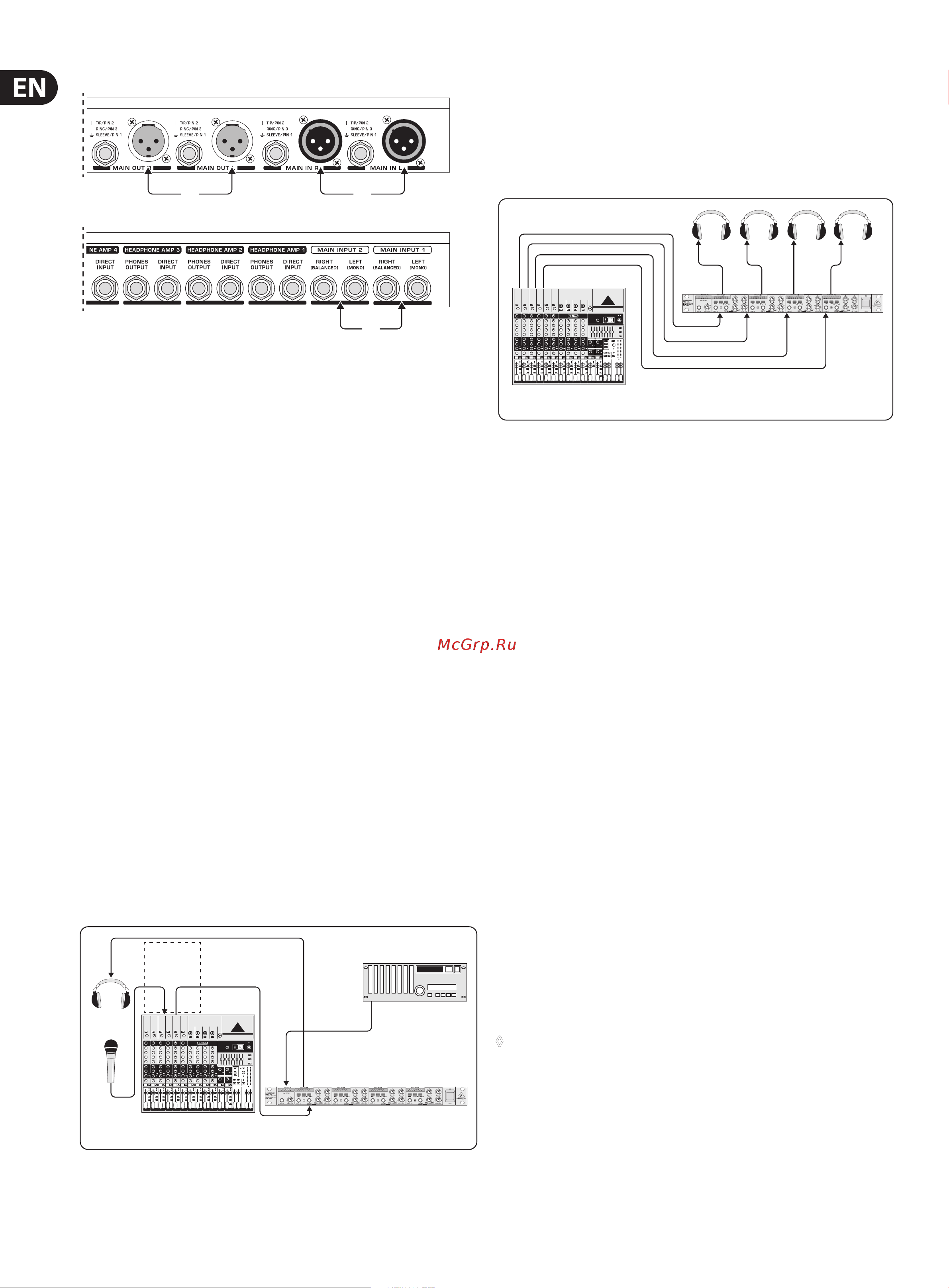 Behringer POWERPLAY PRO-8 HA8000 [6/10] Using the direct in connector