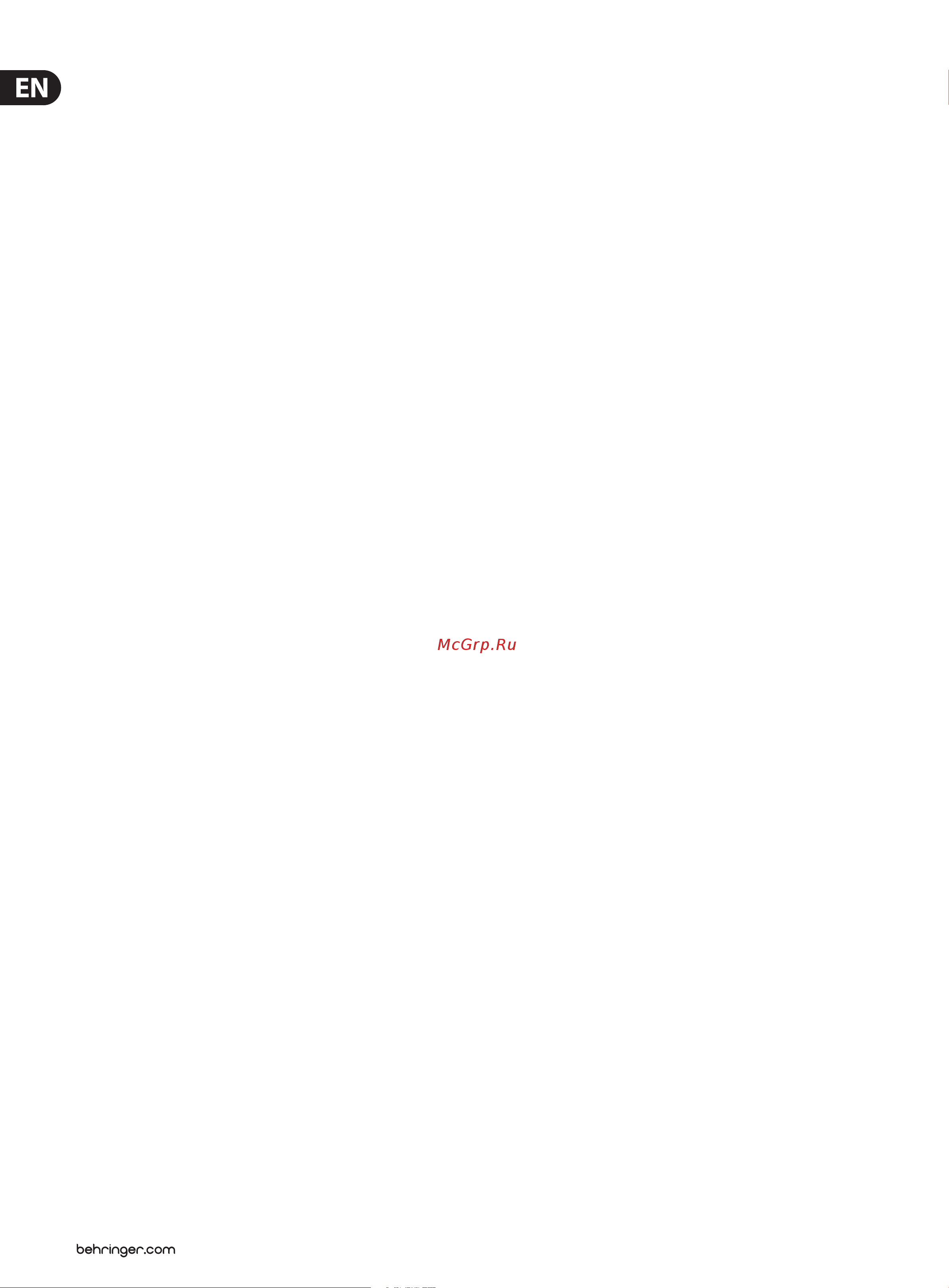 Behringer VIRTUALIZER 3D FX2000 [2/28] Table of contents