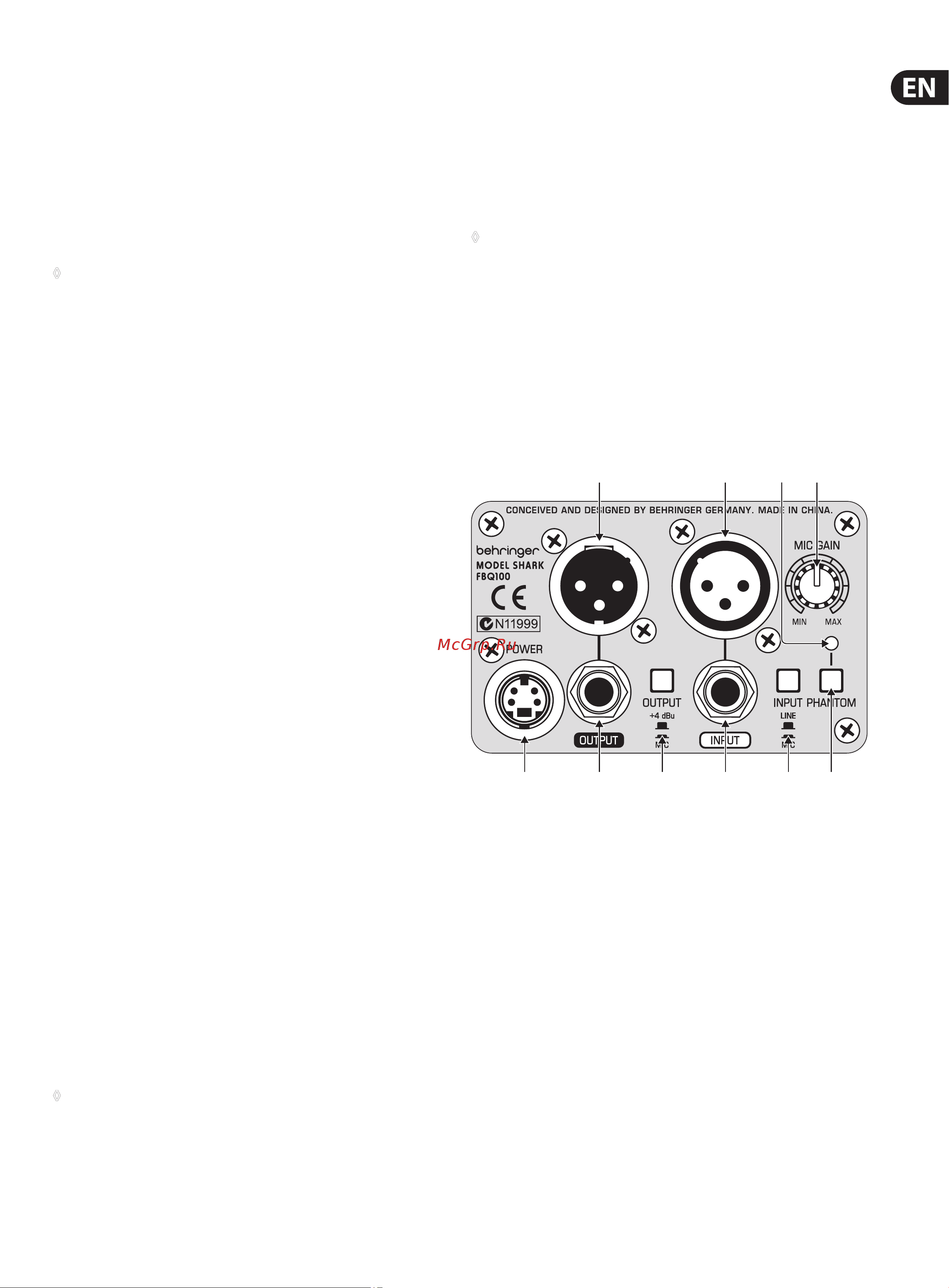 Behringer SHARK FBQ100 [5/12] 15 16 23