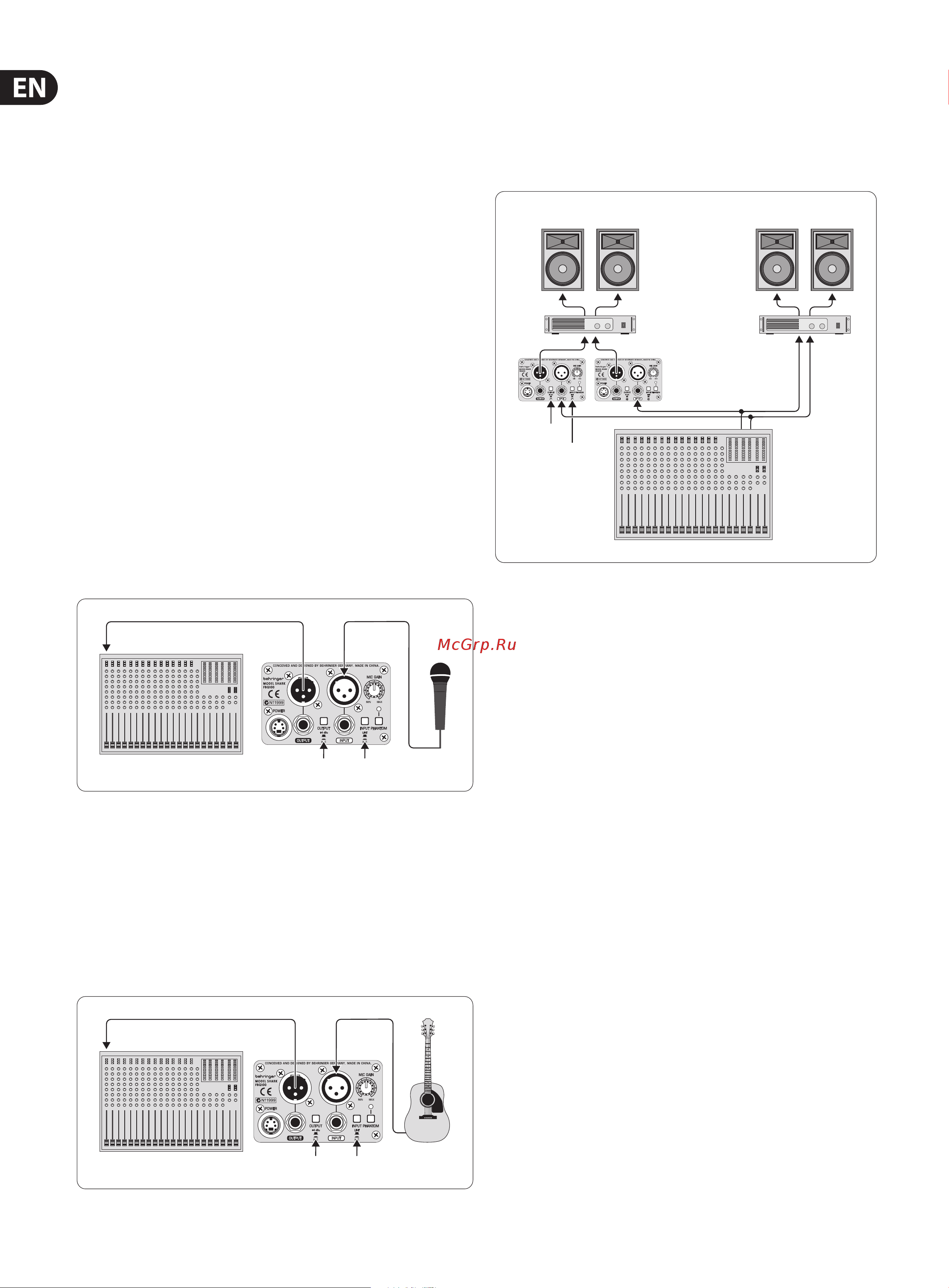Behringer SHARK FBQ100 [6/12] Applications