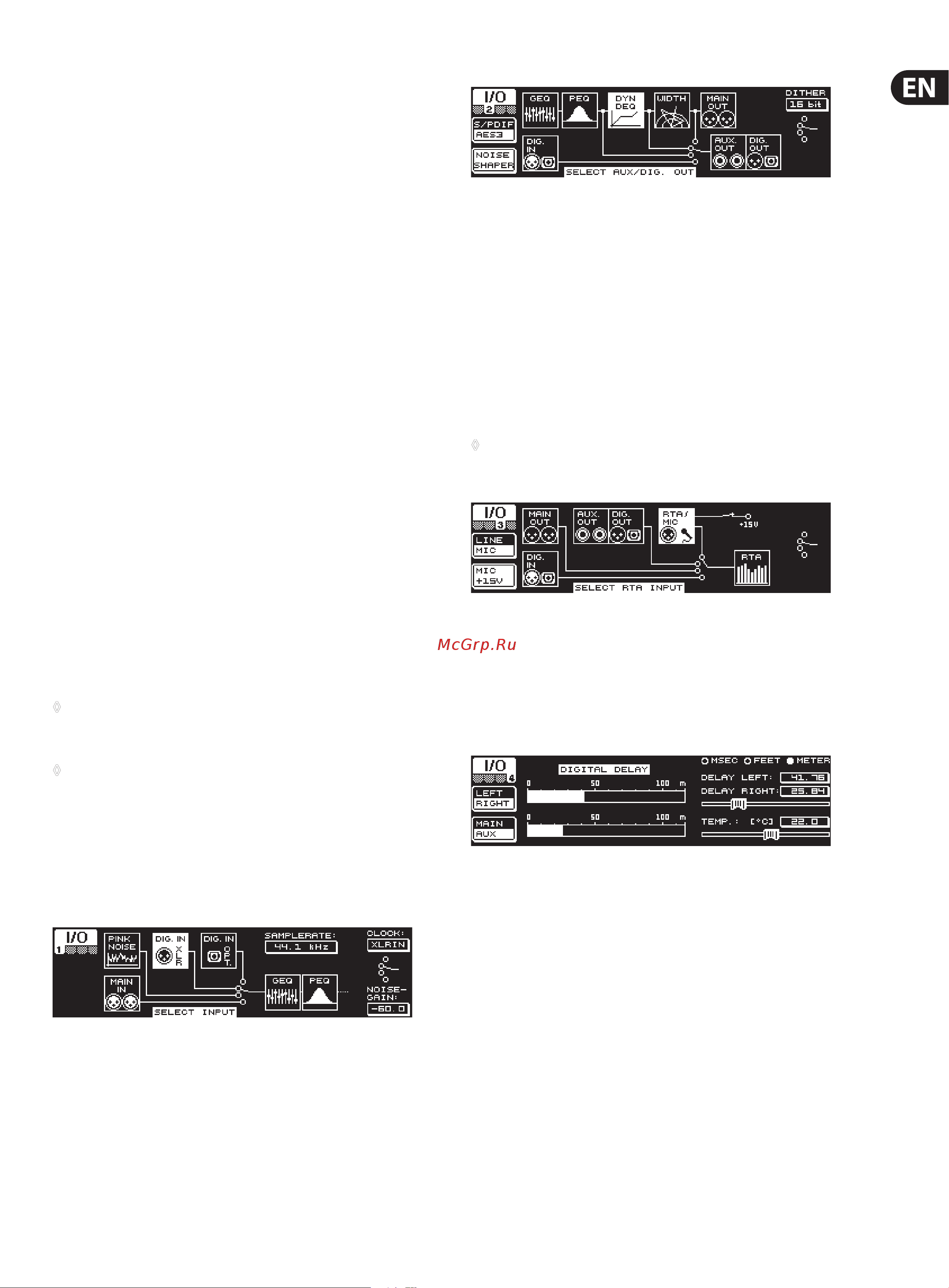 Behringer ULTRACURVE PRO DEQ2496 [11/22] I o menu