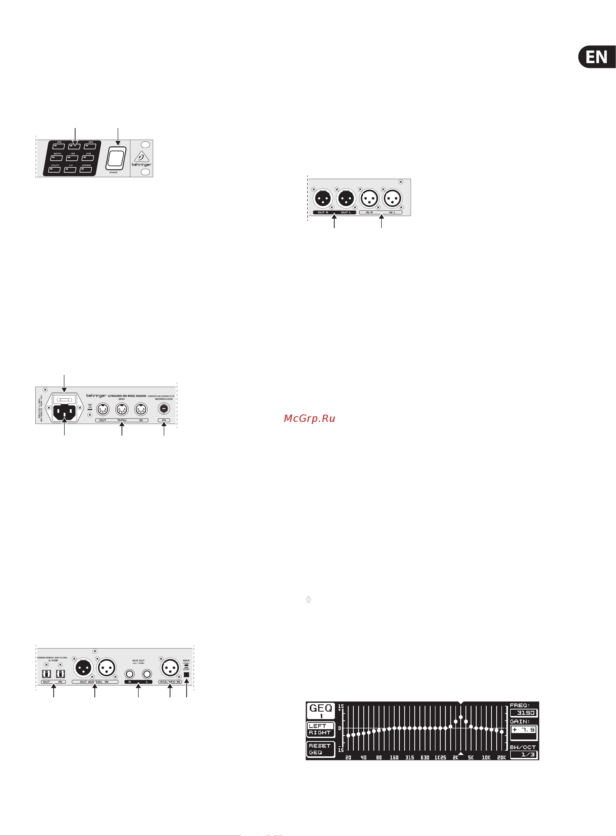 Behringer ULTRACURVE PRO DEQ2496 [5/22] 16 17 18 19 20