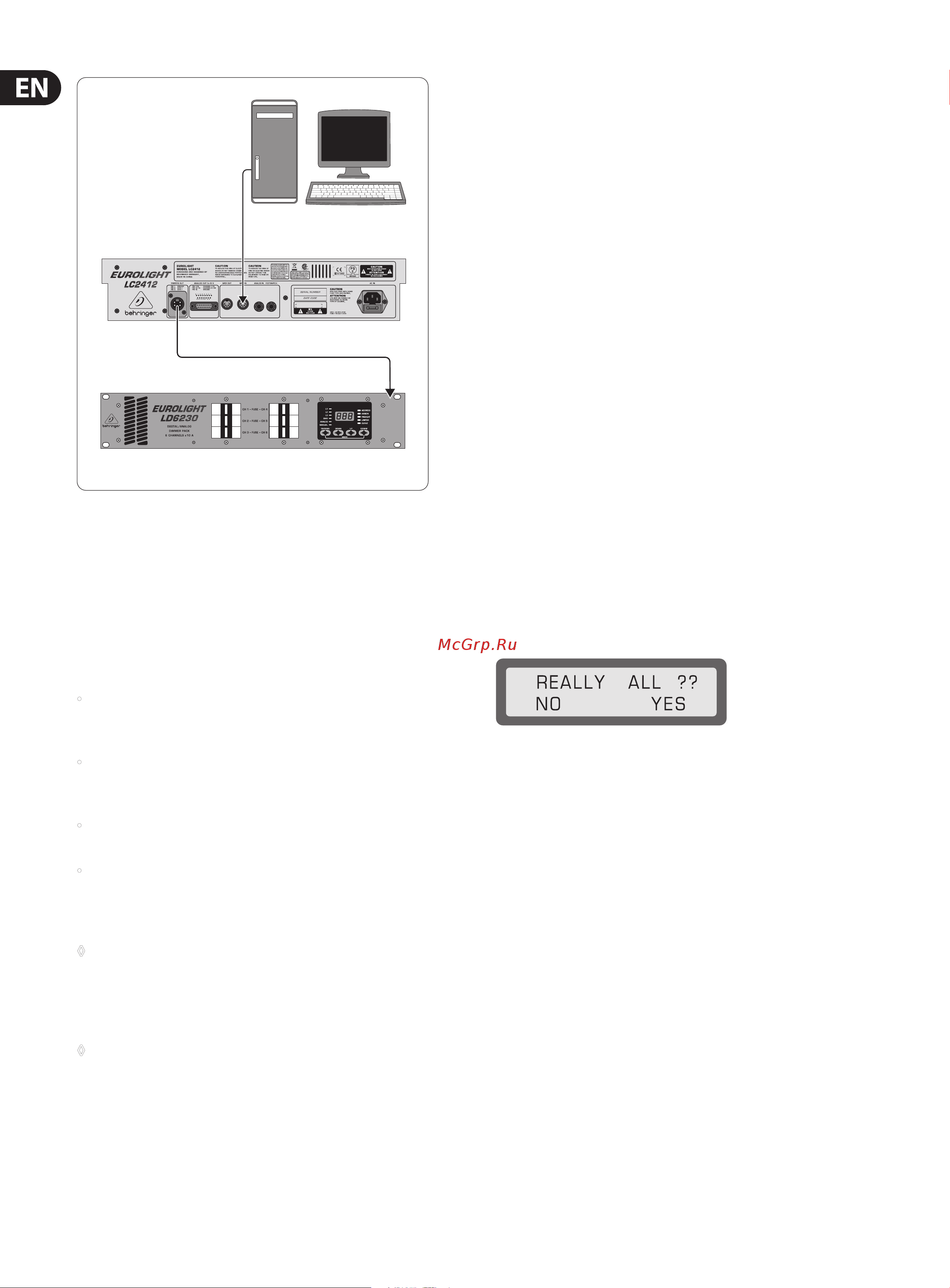 Behringer EUROLIGHT LC2412 [18/25] Storing data on a memory card