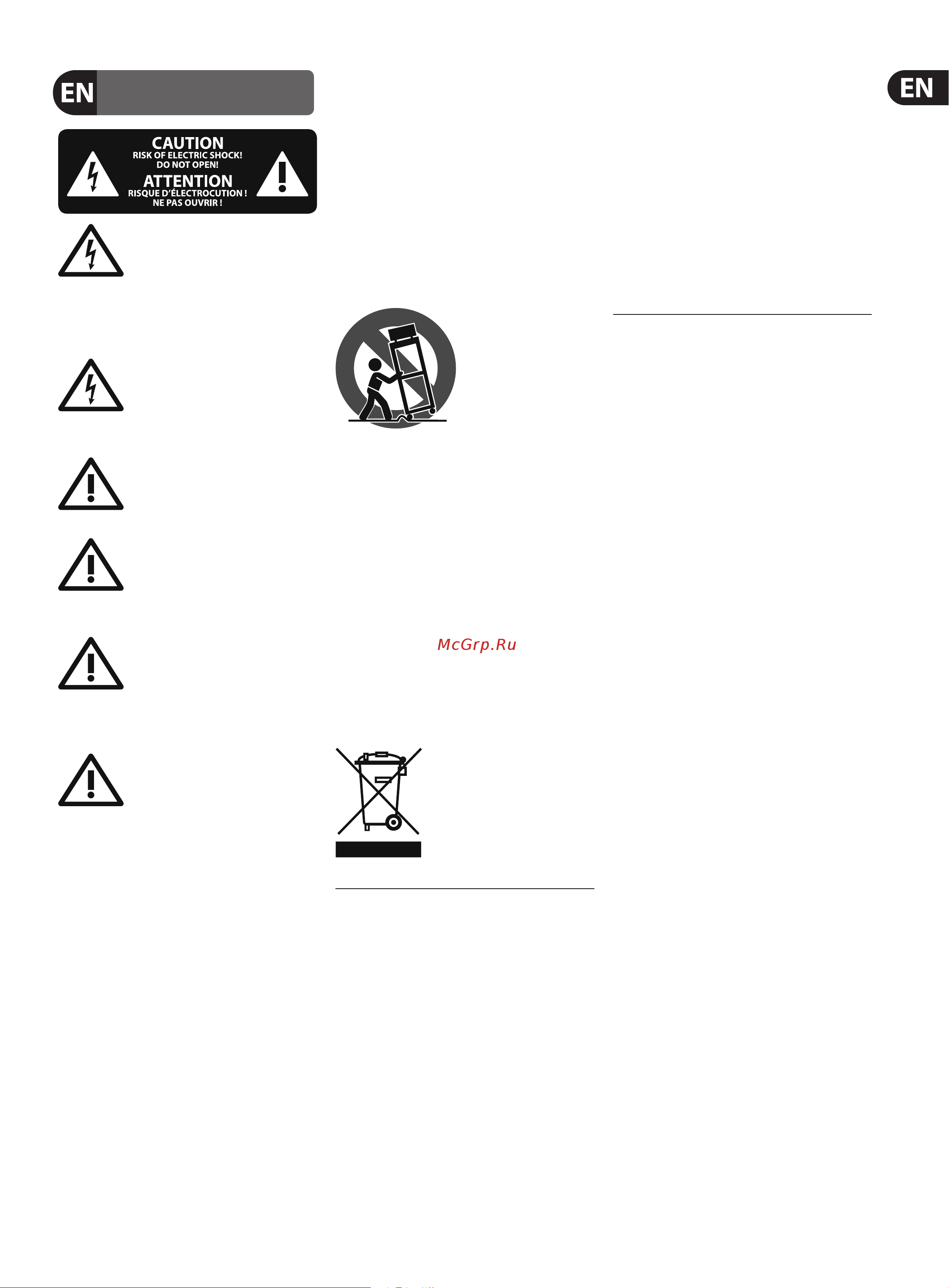 Behringer EUROLIGHT LC2412 [3/25] Important safety instructions