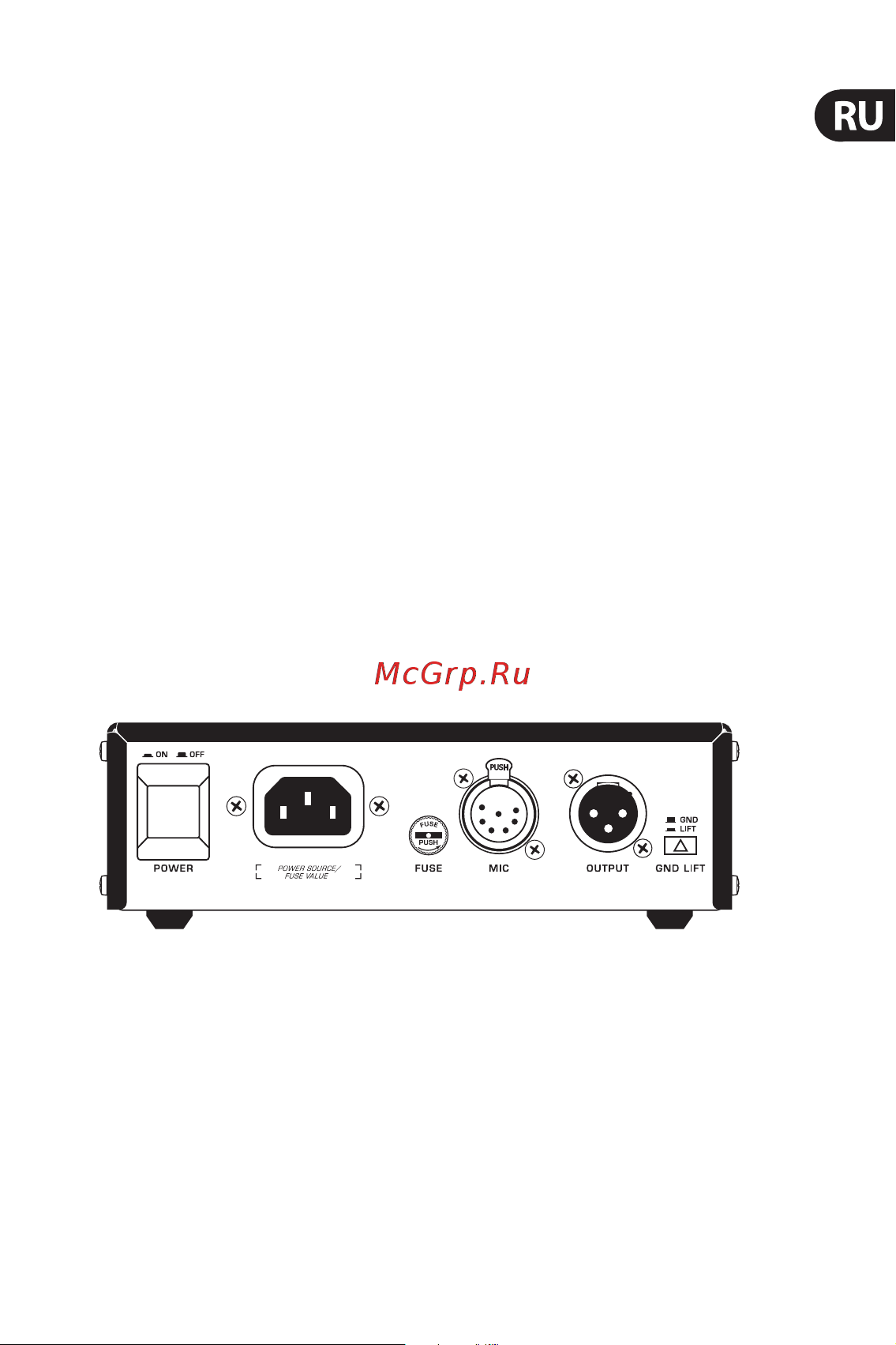 Behringer STUDIO CONDENSER MICROPHONE T-1 [5/10] Электропитание