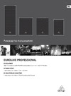 Behringer EUROLIVE PROFESSIONAL B1800X PRO Руководство по эксплуатации