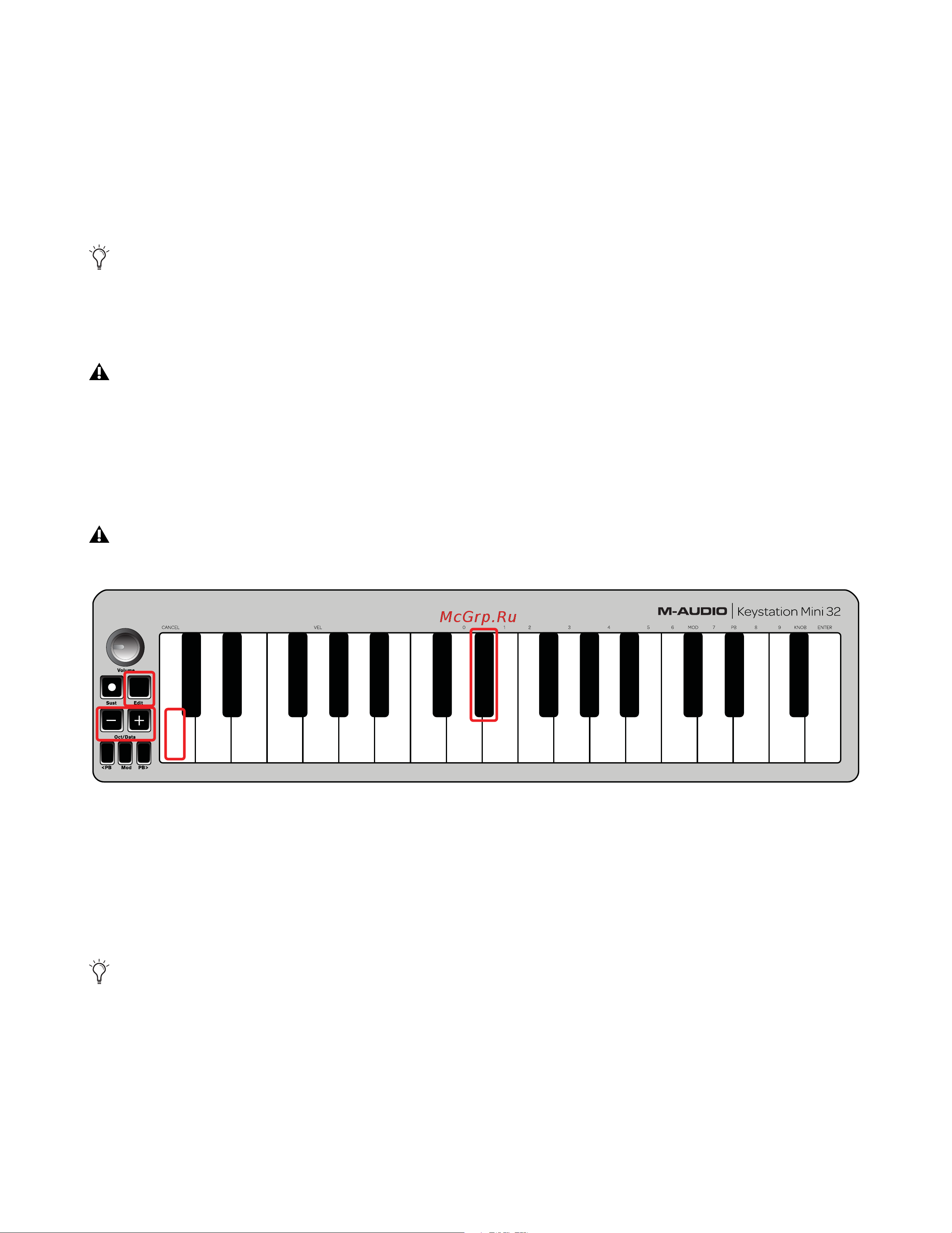 M-Audio Keystation Mini 32 [18/45] Press the edit button to enter edit mode the edit button will illuminate to full brightness