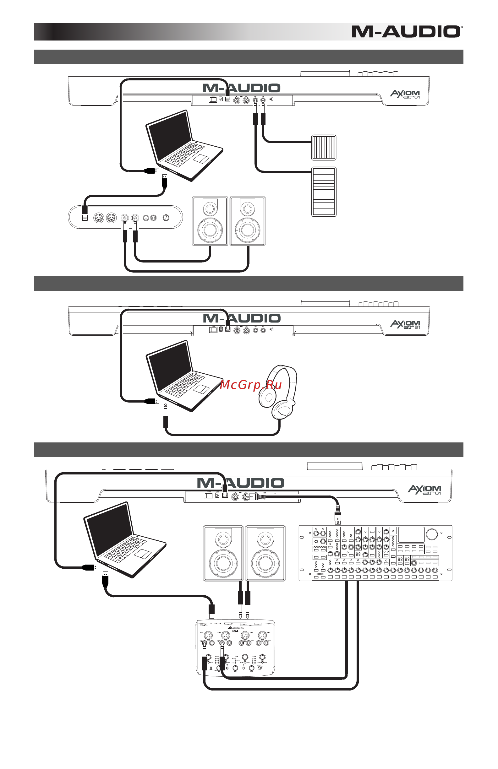 M-Audio Axiom AIR 61 [3/60] Setup scenario 1
