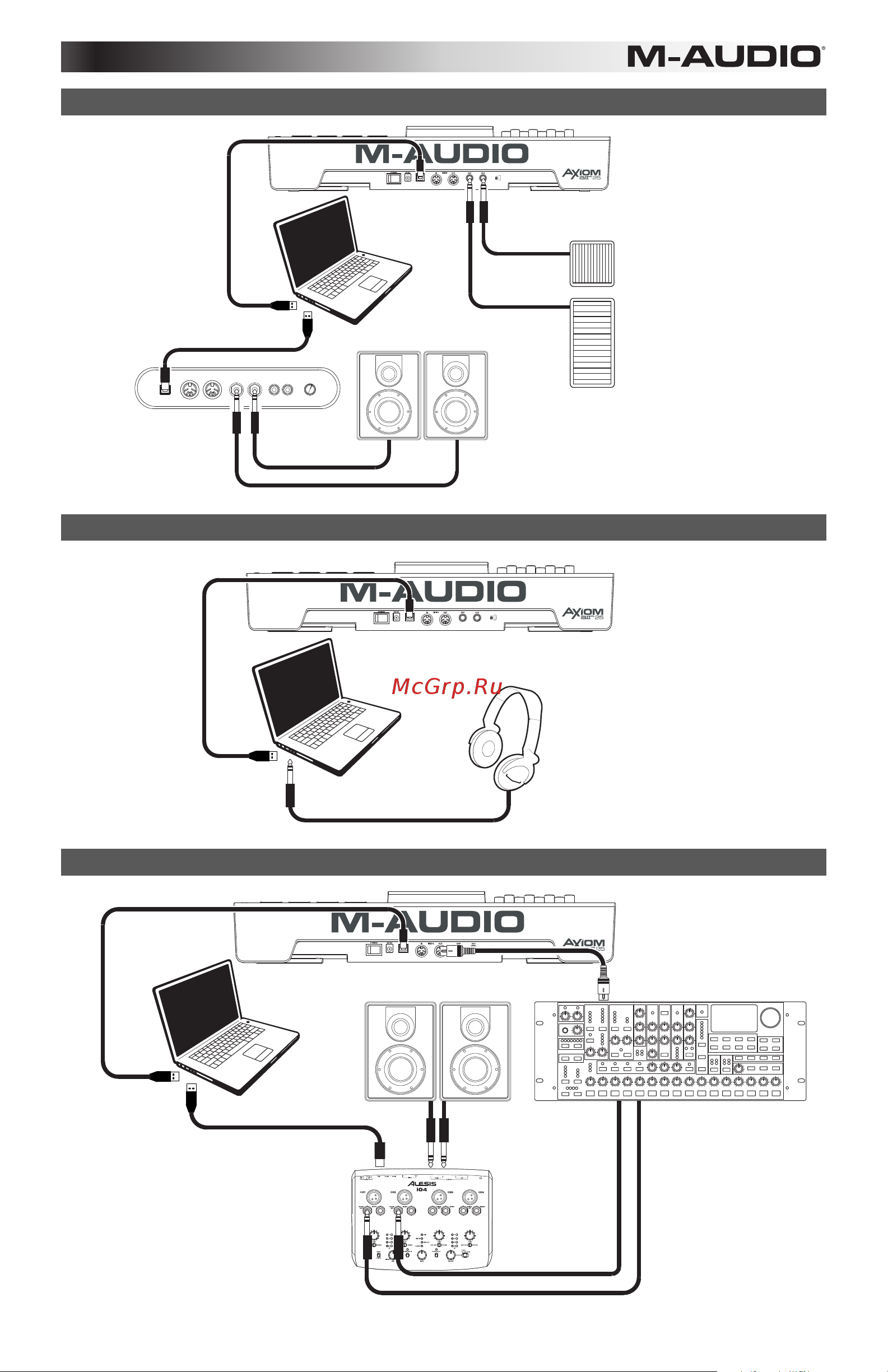 M-Audio Axiom AIR 25 [47/60] Setup szenario 1
