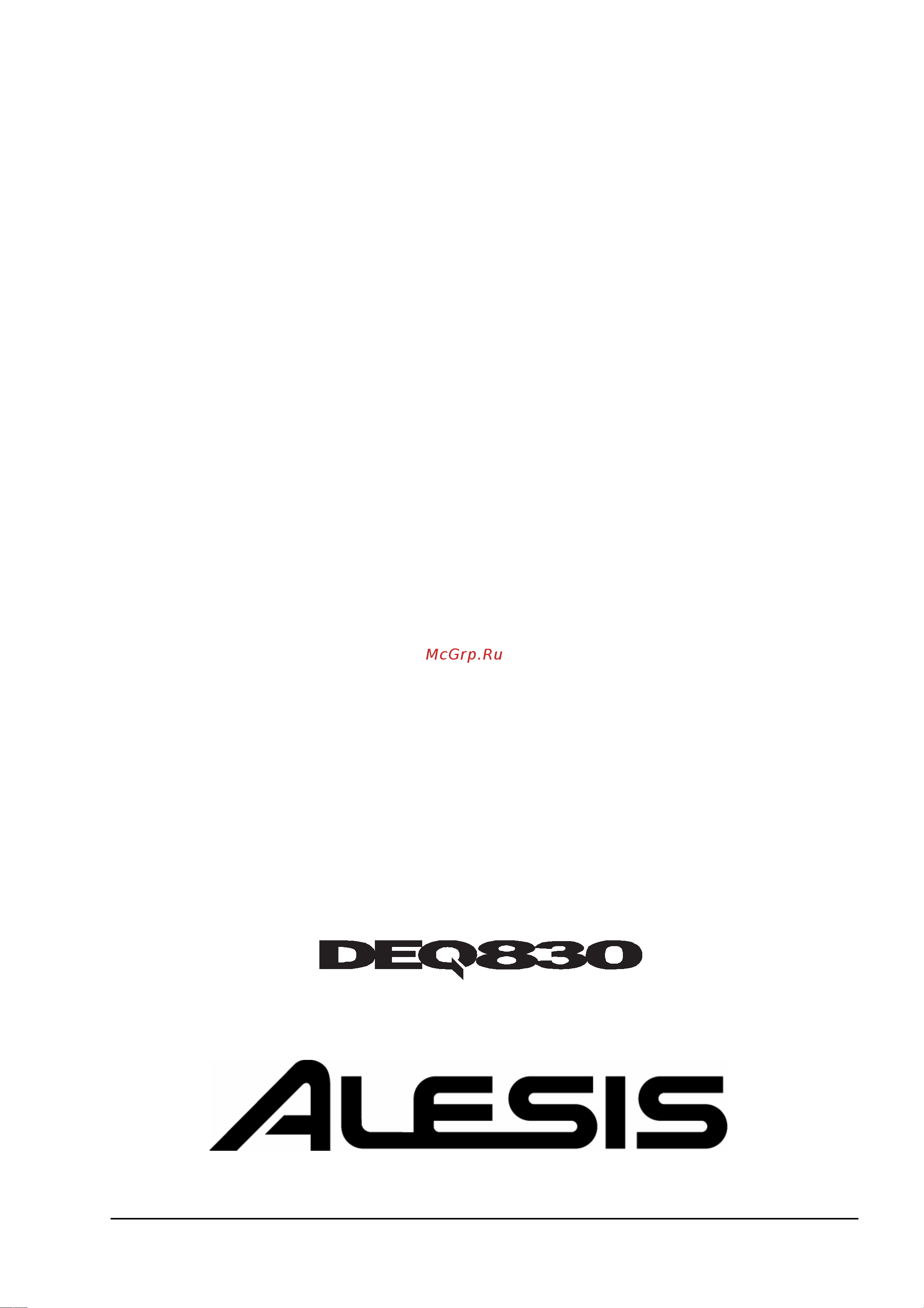 Alesis Alesis DEQ830 [3/28] Применение 23