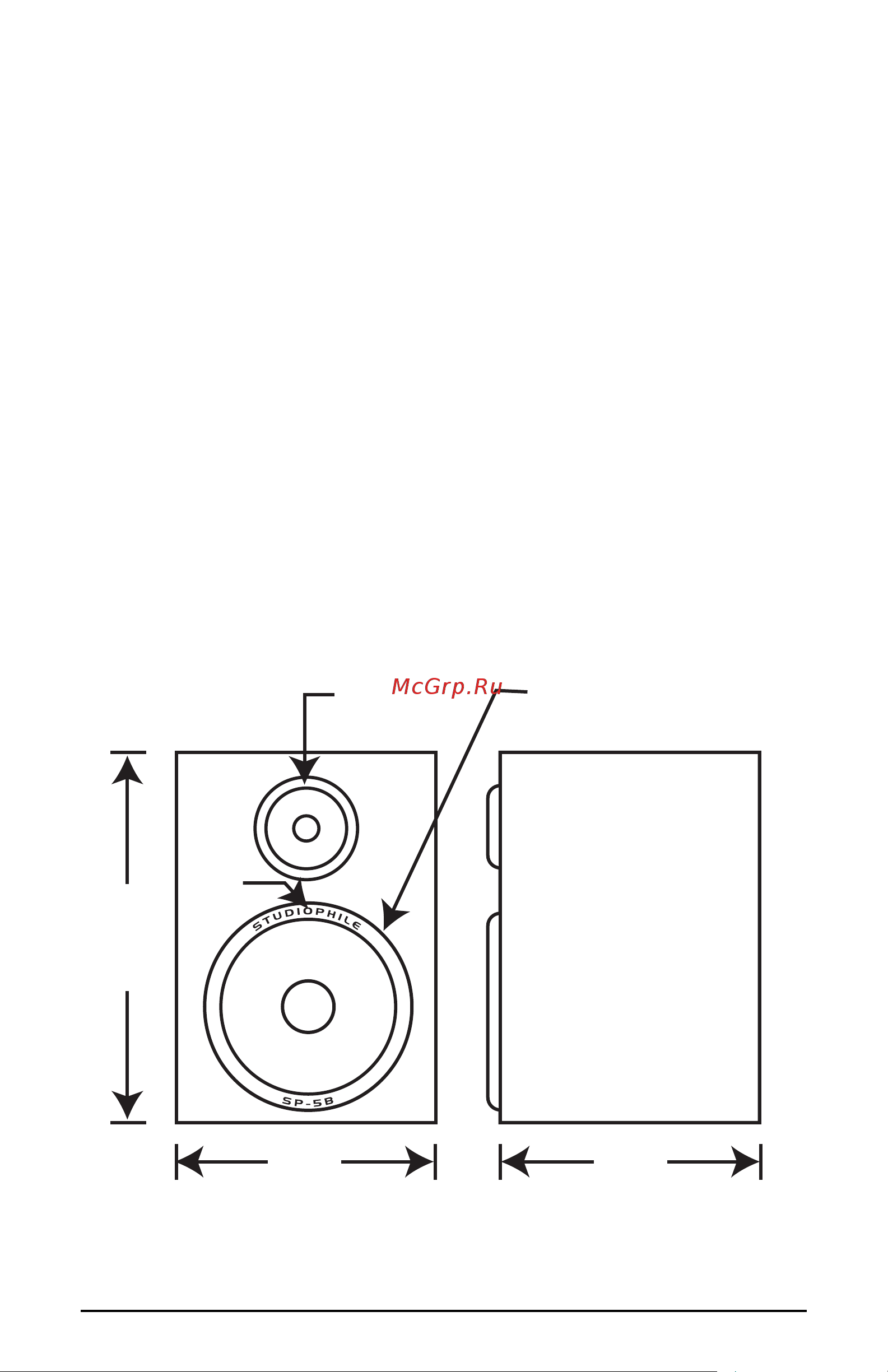 M-Audio SP-5B [5/12] Front panel and side view