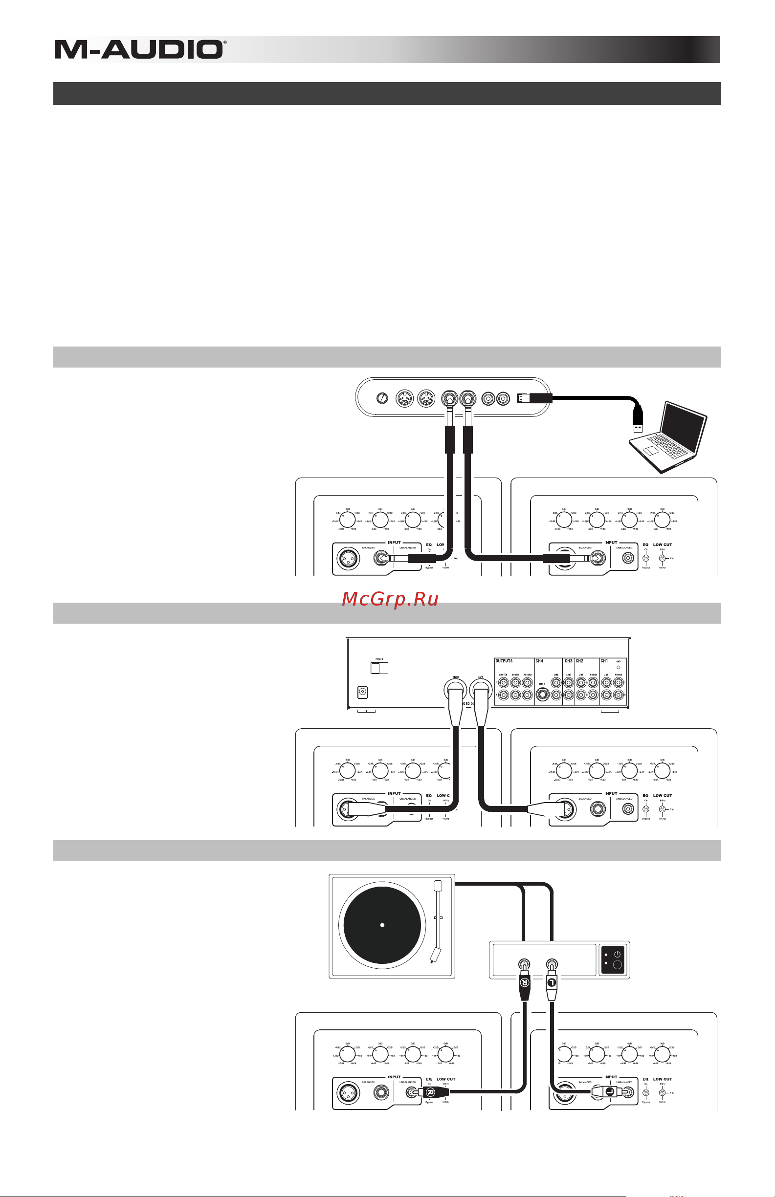 M-Audio M3-6 [18/39] Schémas de connexion