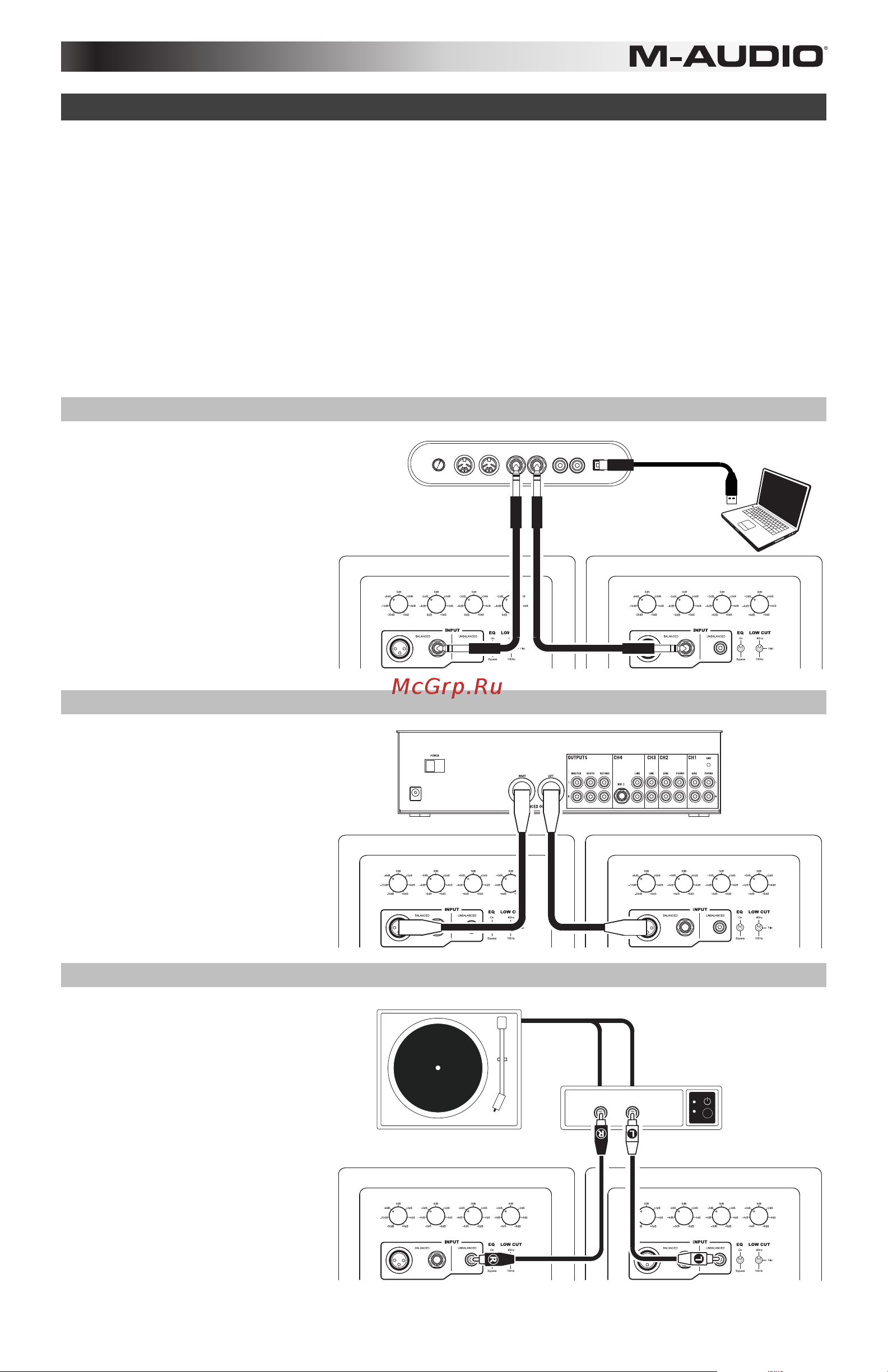 M-Audio M3-6 [25/39] Schemi di collegamento