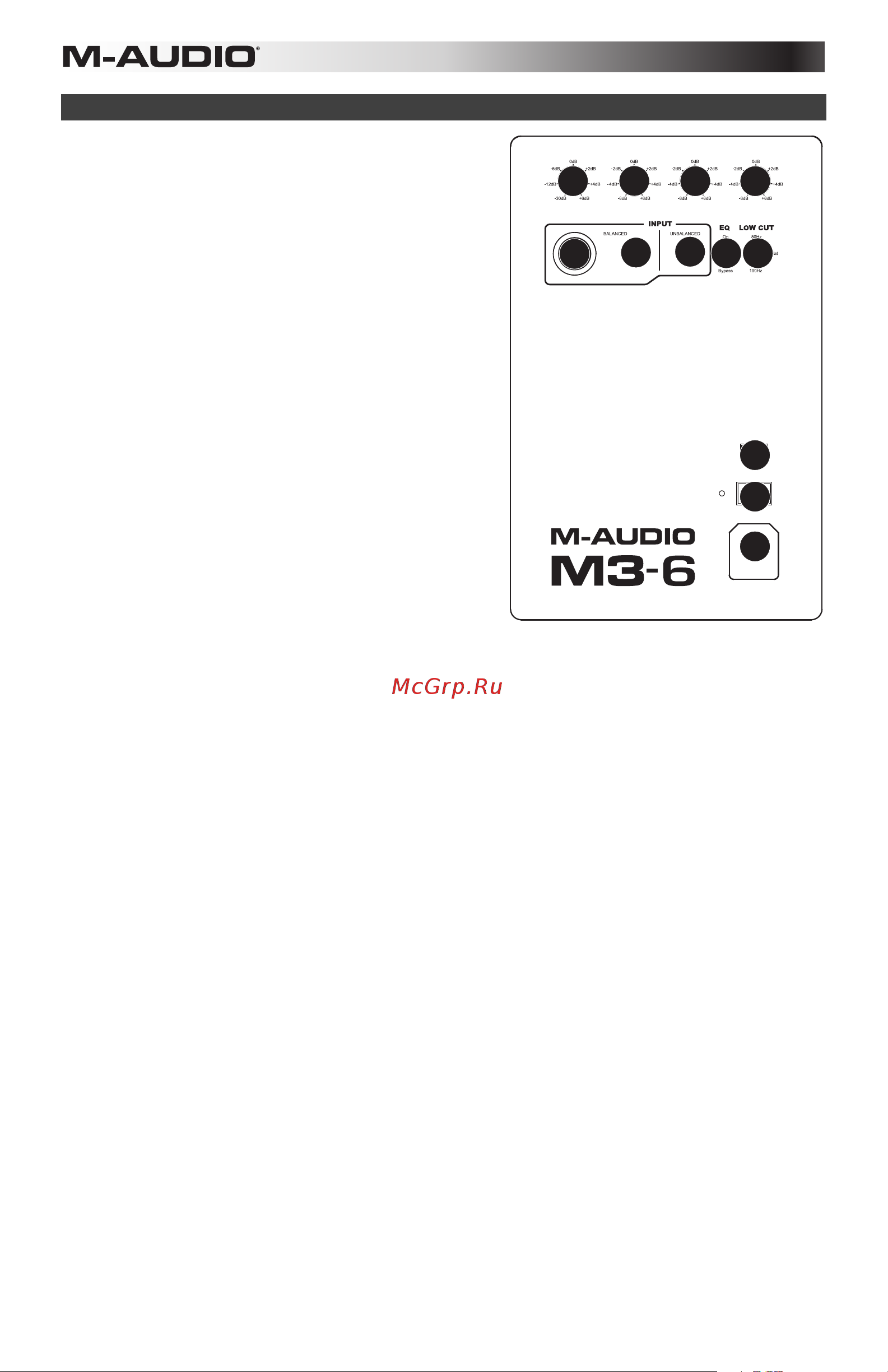 M-Audio M3-6 [26/39] 6 7 8 9