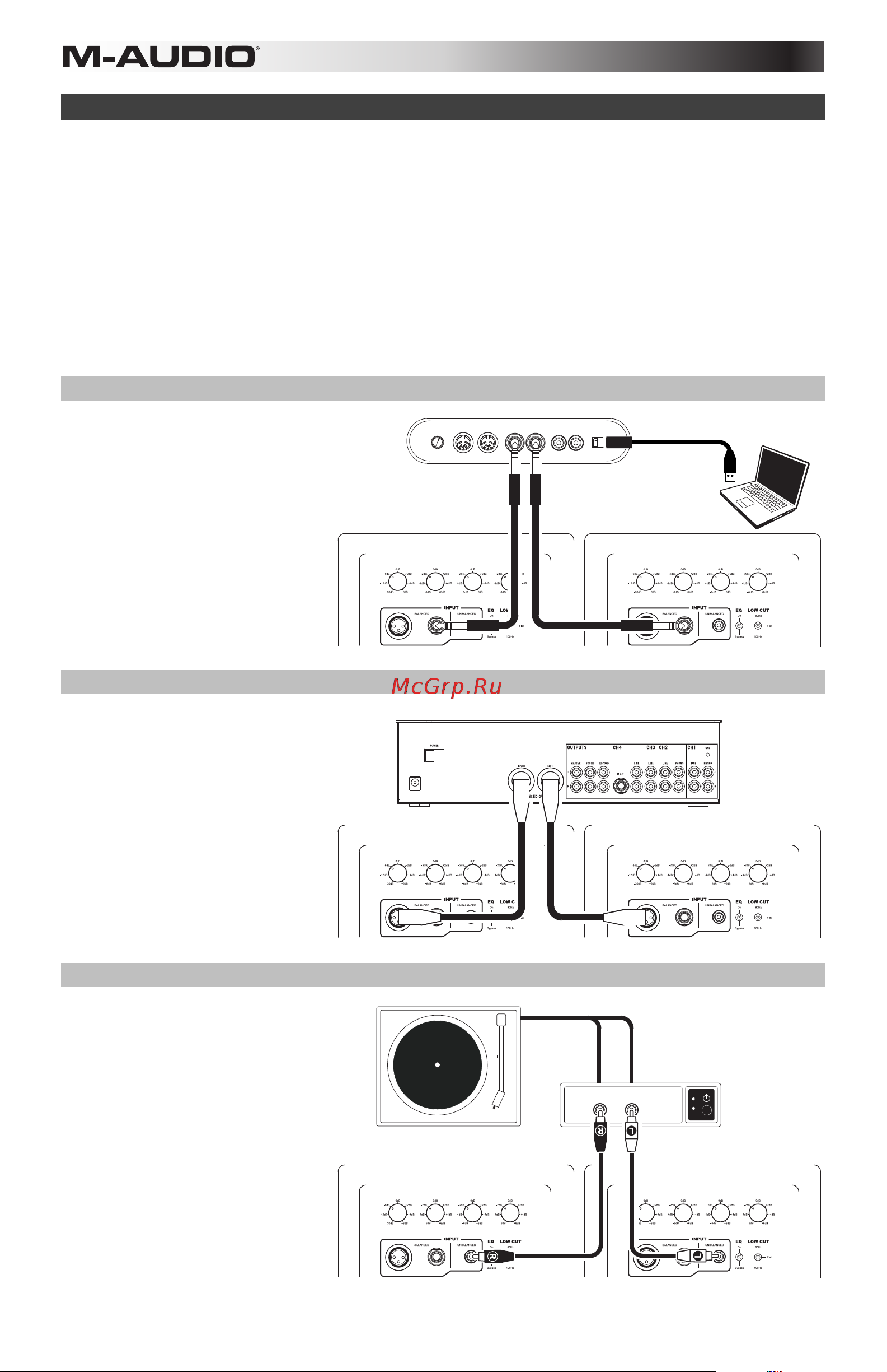 M-Audio M3-6 [32/39] Anschlussdiagramme