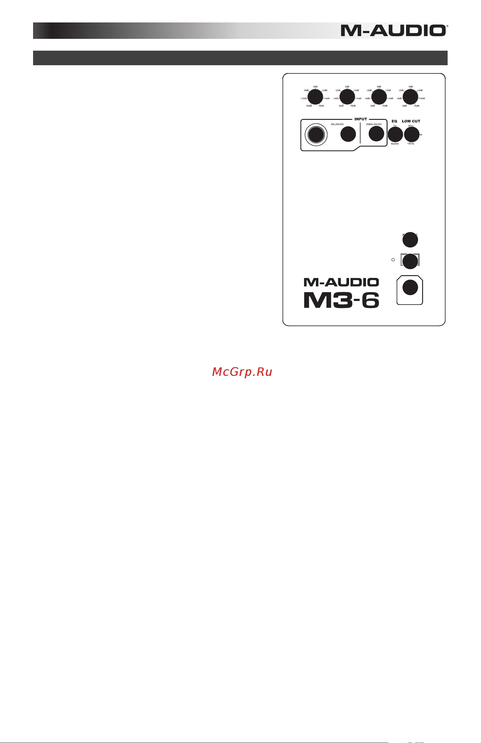 M-Audio M3-6 [33/39] 6 7 8 9
