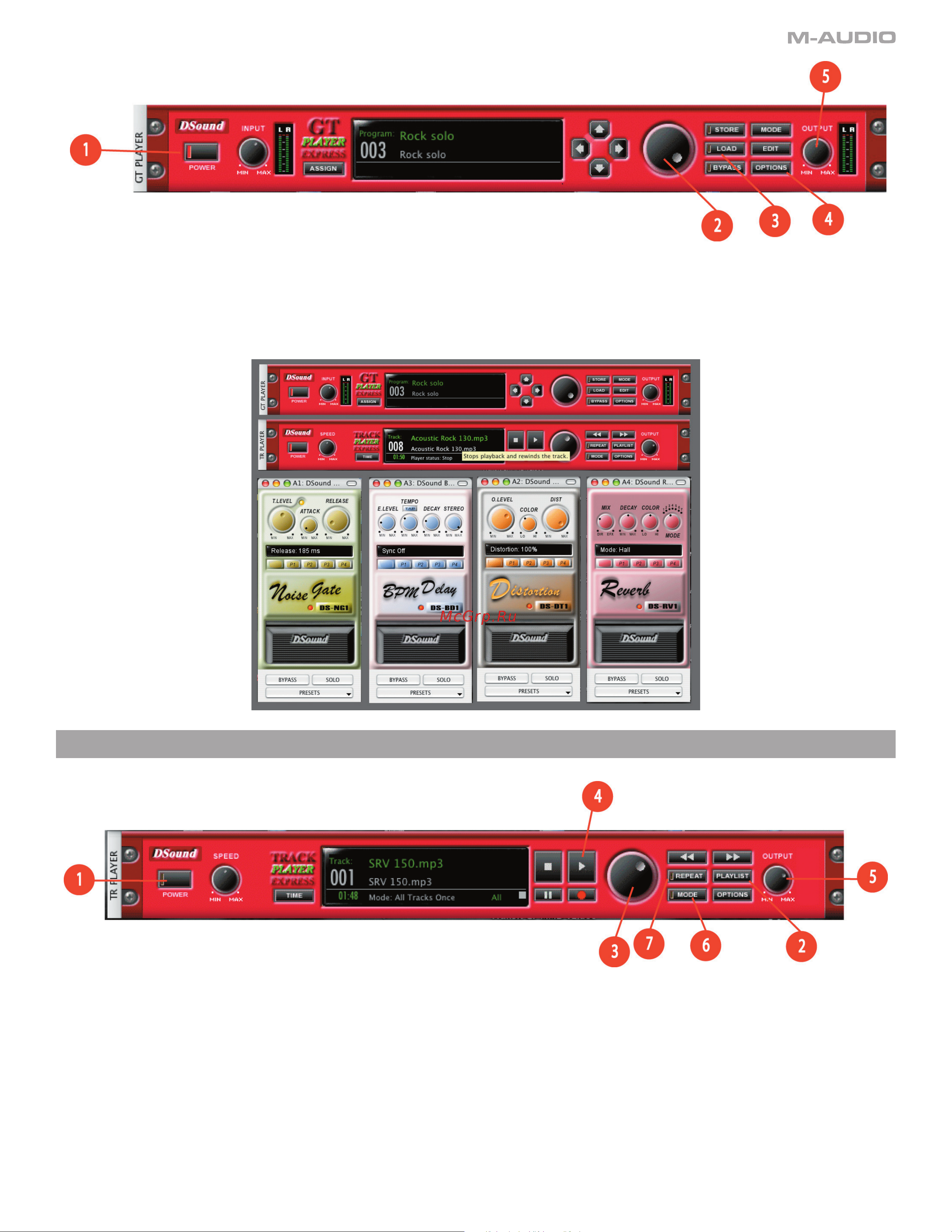 M-Audio Jamlab [7/15] Using the track player