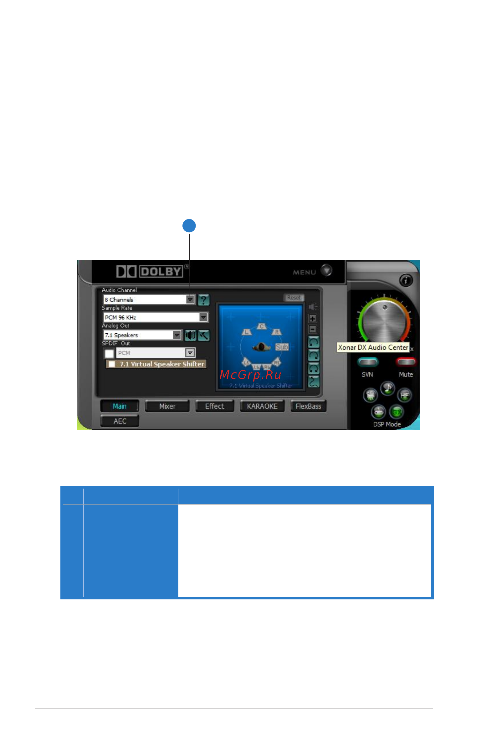 Asus Xonar D1 [30/72] Audio channels for vista only