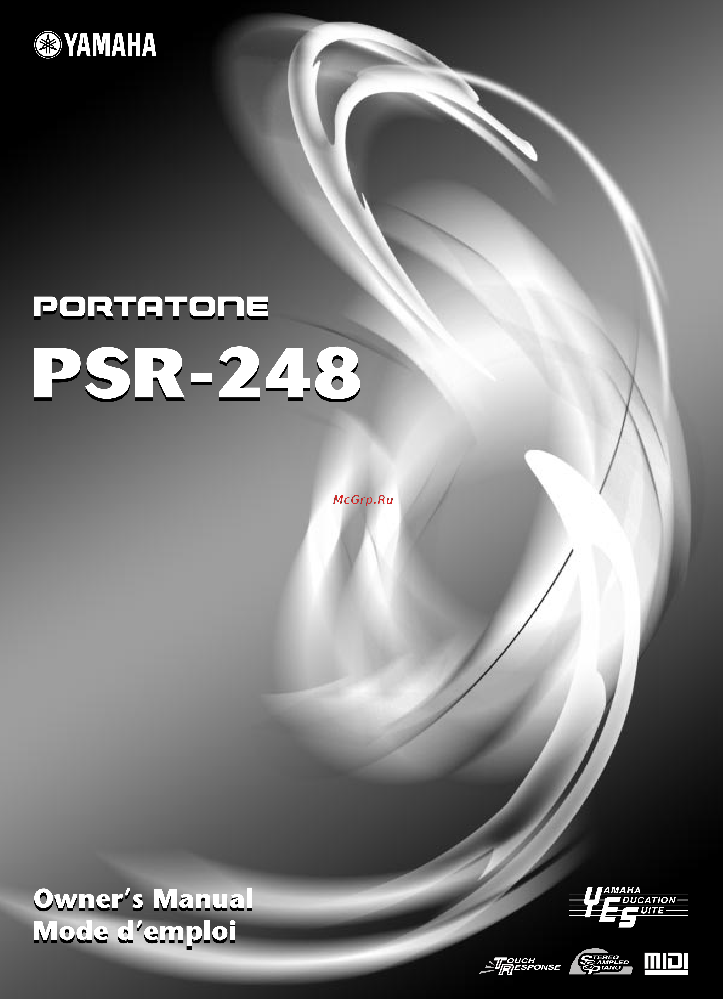 Yamaha PSR-248 Руководство по эксплуатации онлайн
