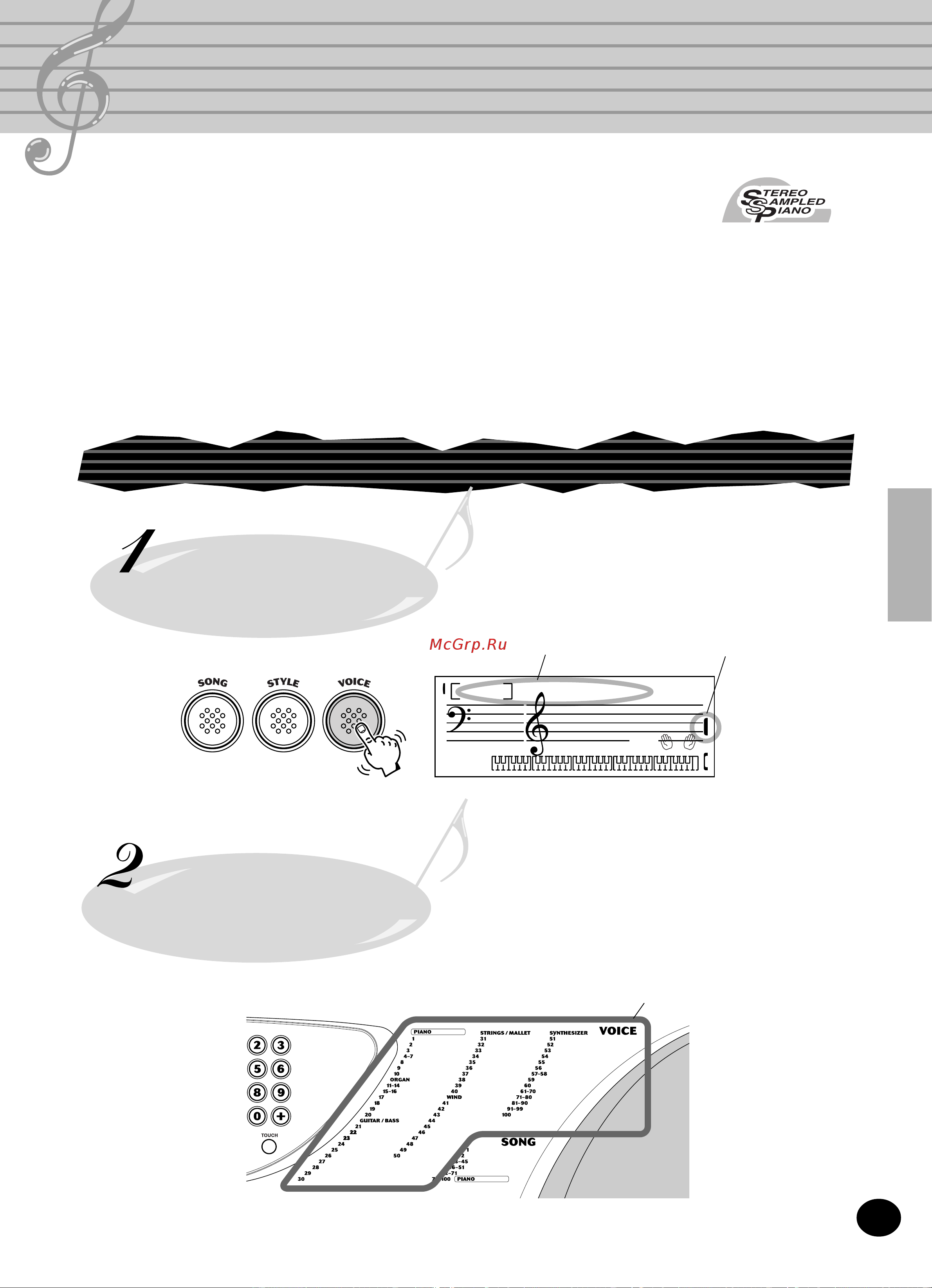 Yamaha PSR-248 [15/51] Selecting and playing voices the voice mode