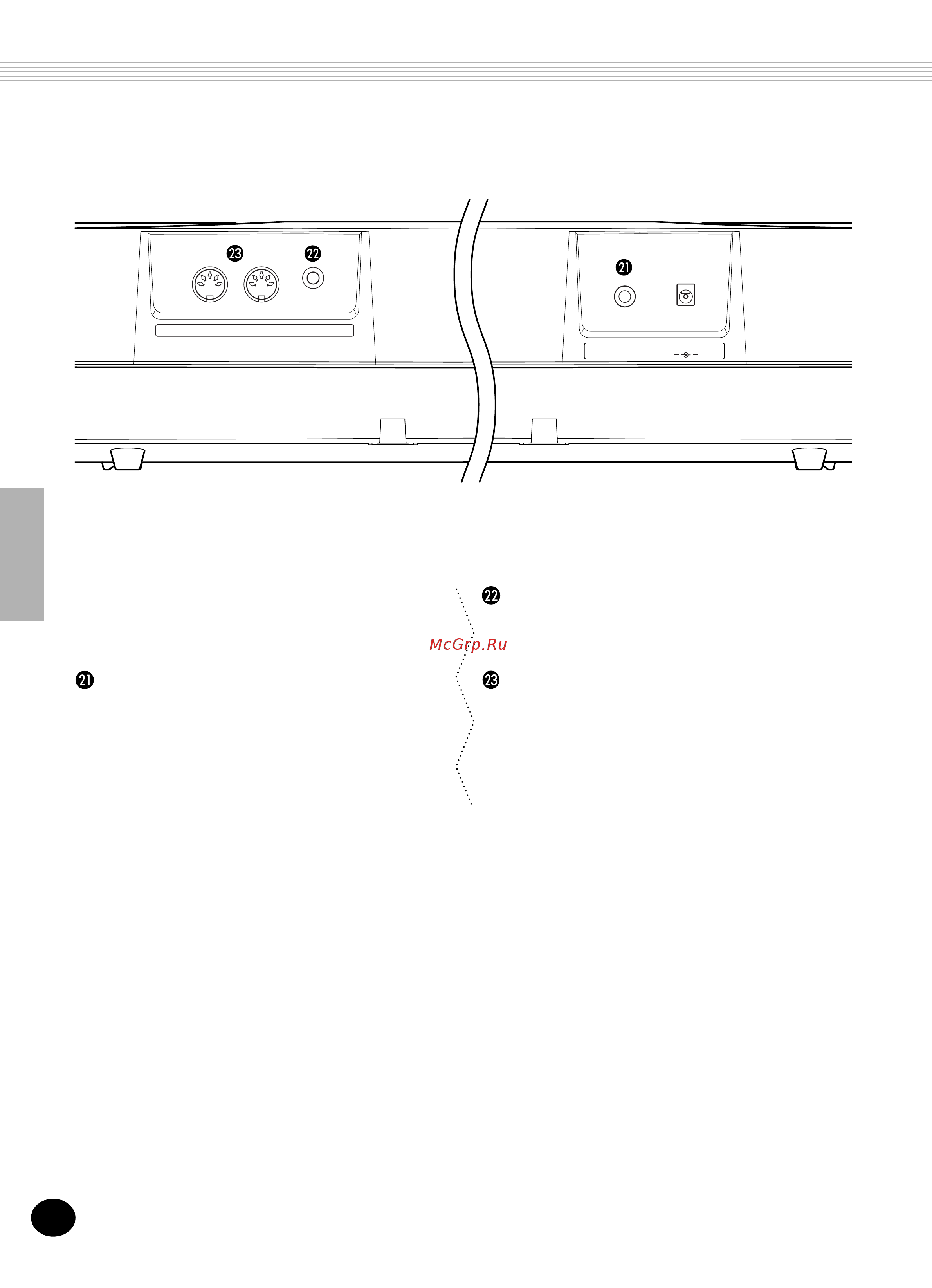 Yamaha PSR-248 [8/51] Rear panel