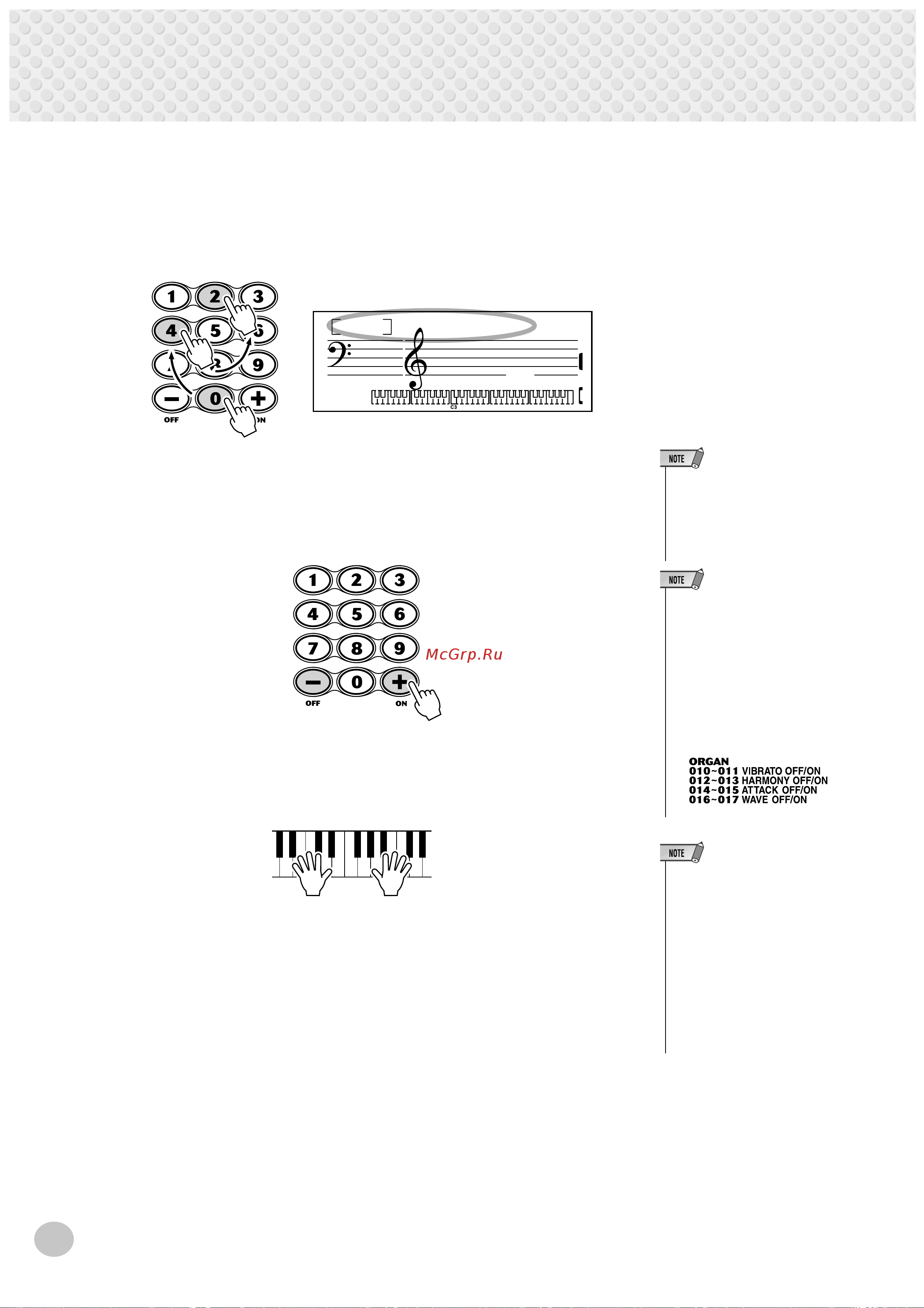 Yamaha PSR-262 [24/64] Selecting and playing voices