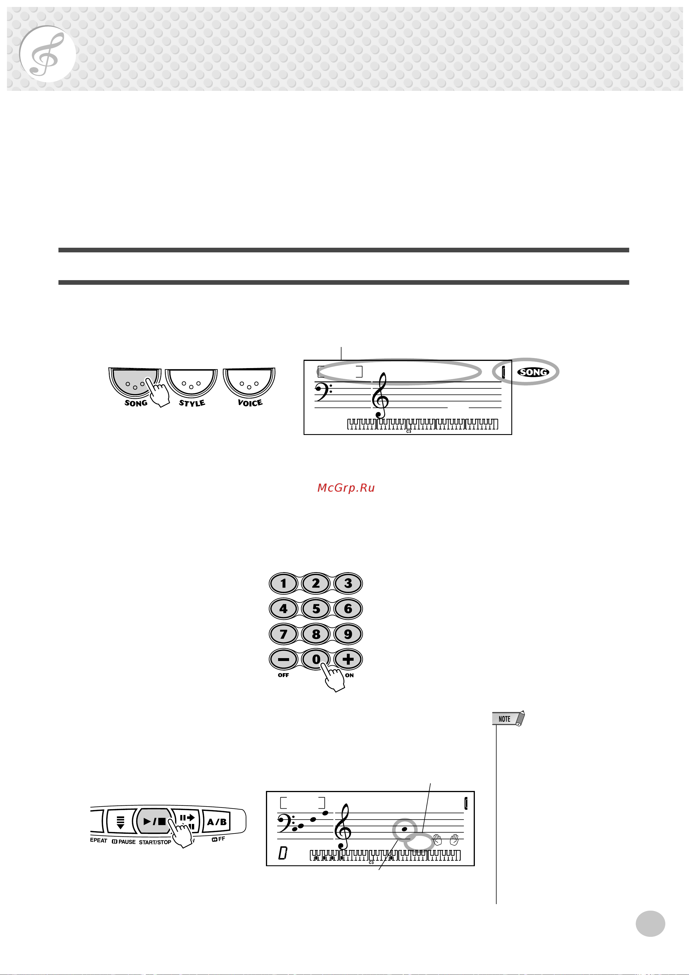 Yamaha PSR-262 [29/64] Current measure number