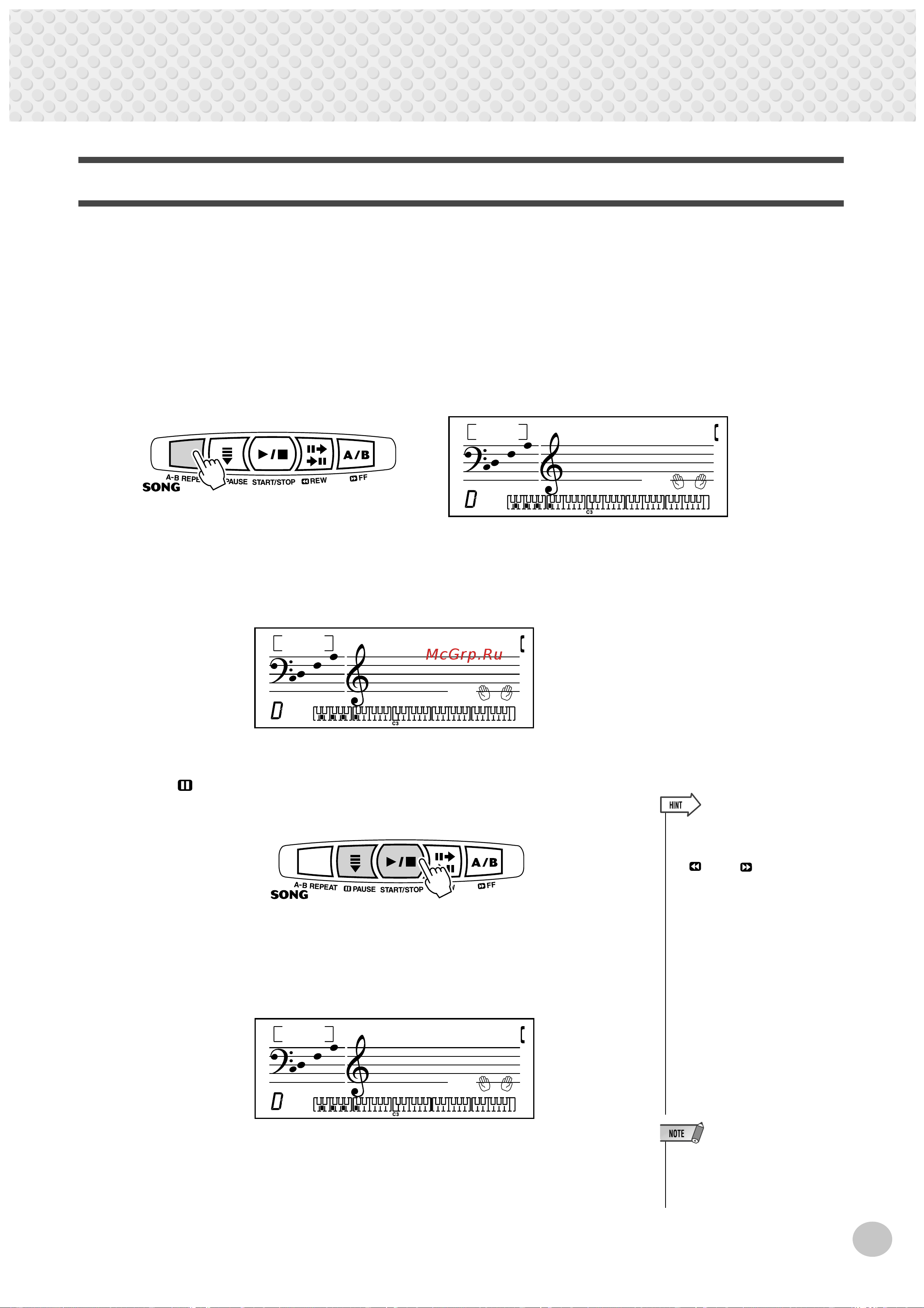 Yamaha PSR-262 [33/64] Selecting and playing songs