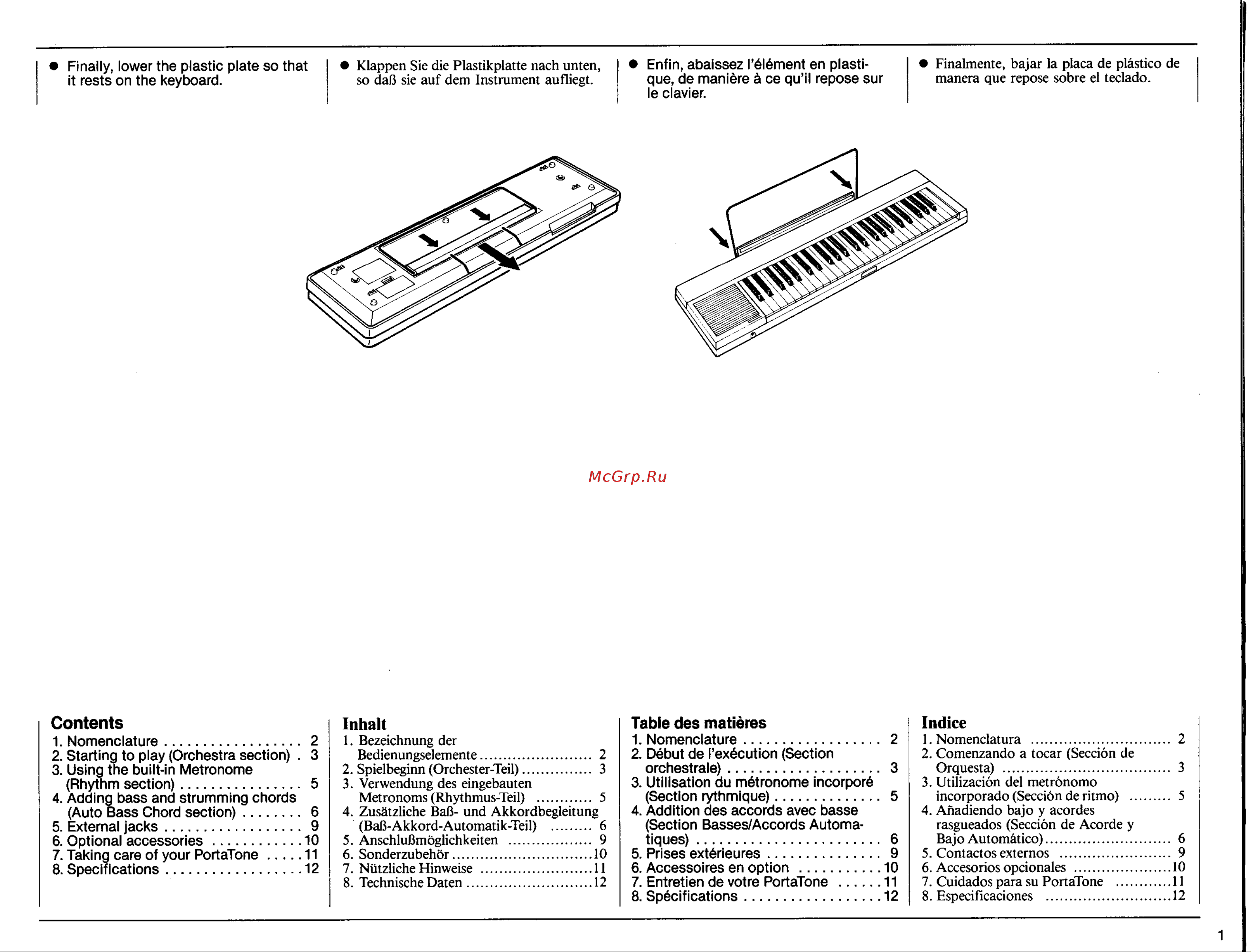 Yamaha PSR-15 Руководство по эксплуатации онлайн [3/16] 777722