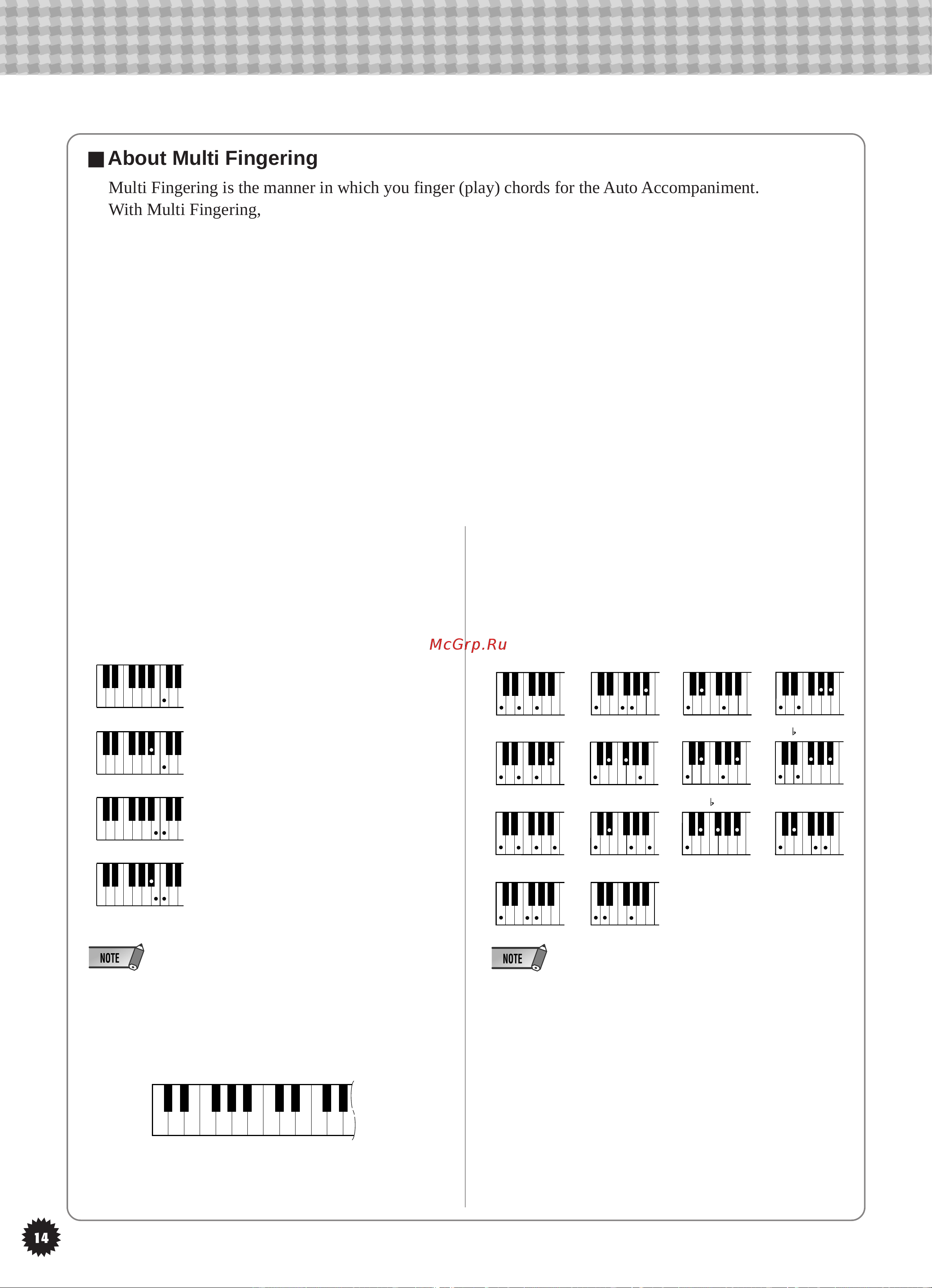 Yamaha PSR-130 [16/34] I about multi fingering