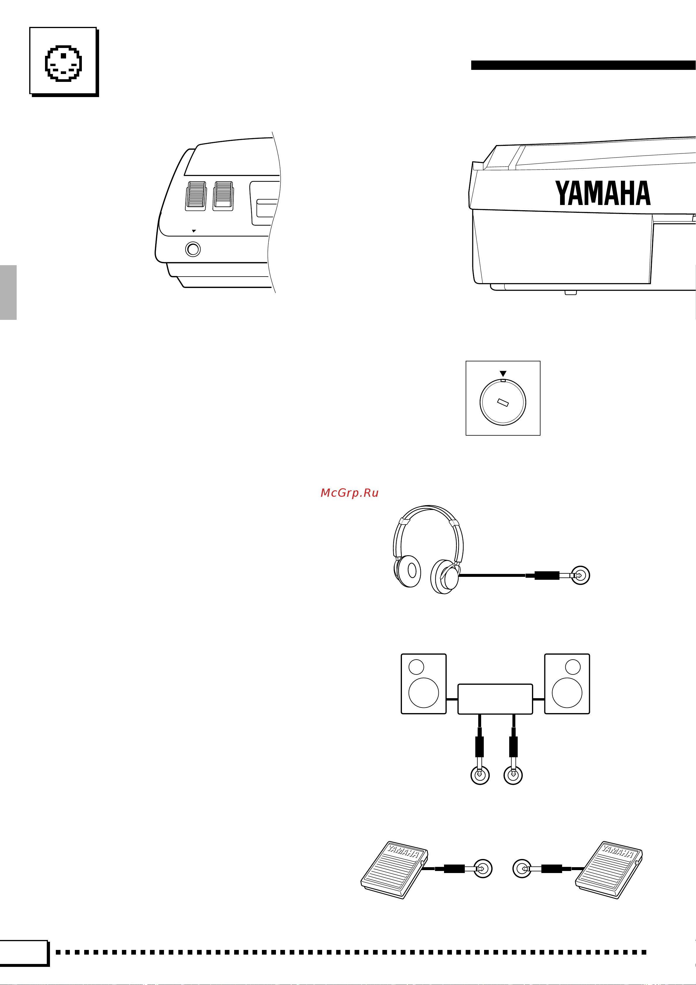 Yamaha PSR-4000 [10/165] Connections music stand