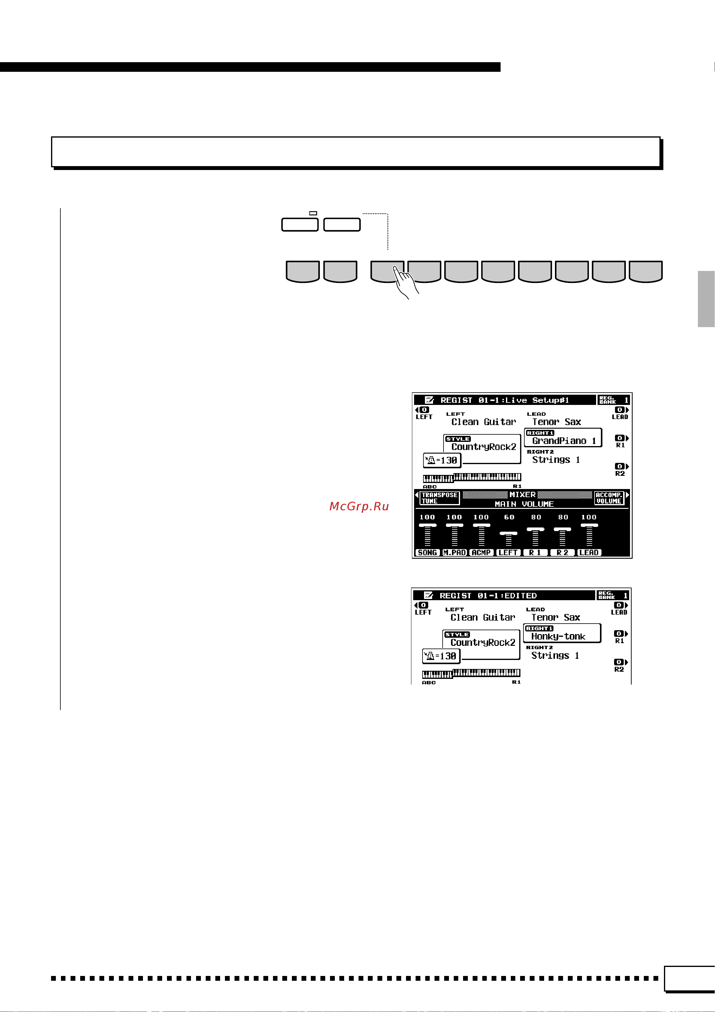 Yamaha PSR-4000 [49/165] Recalling the registered panel settings