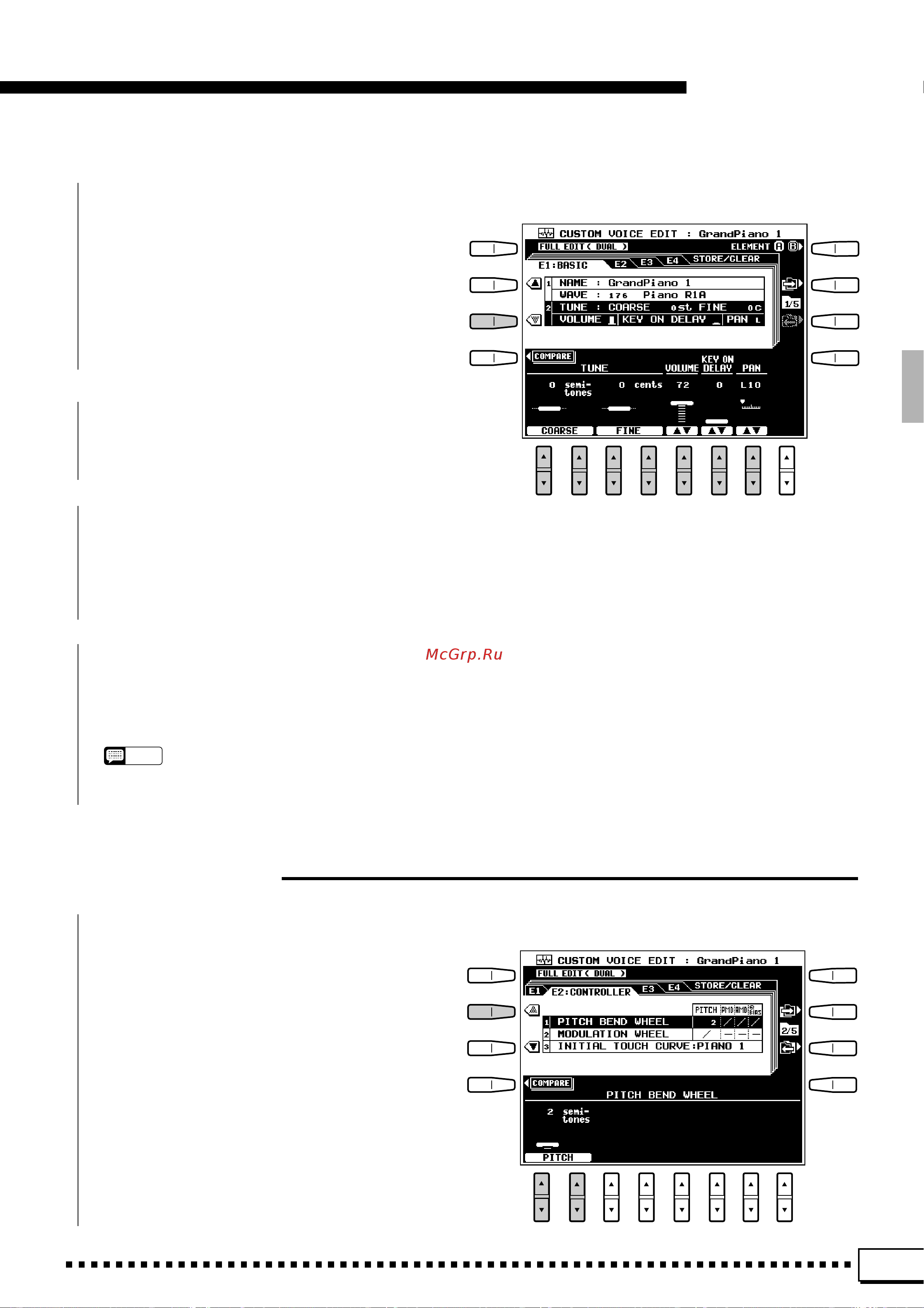 Yamaha PSR-4000 [87/165] Custom voice edit
