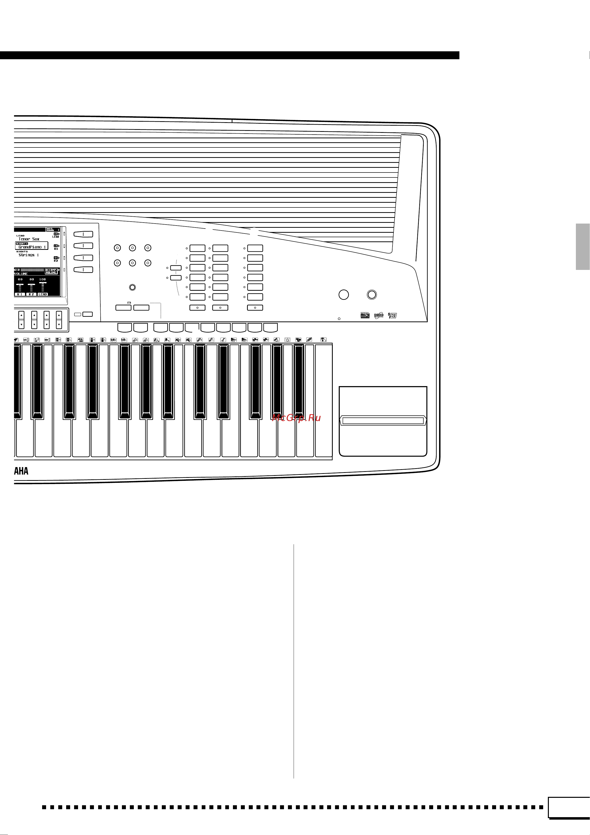 Yamaha PSR-4000 [9/165] Panel controls