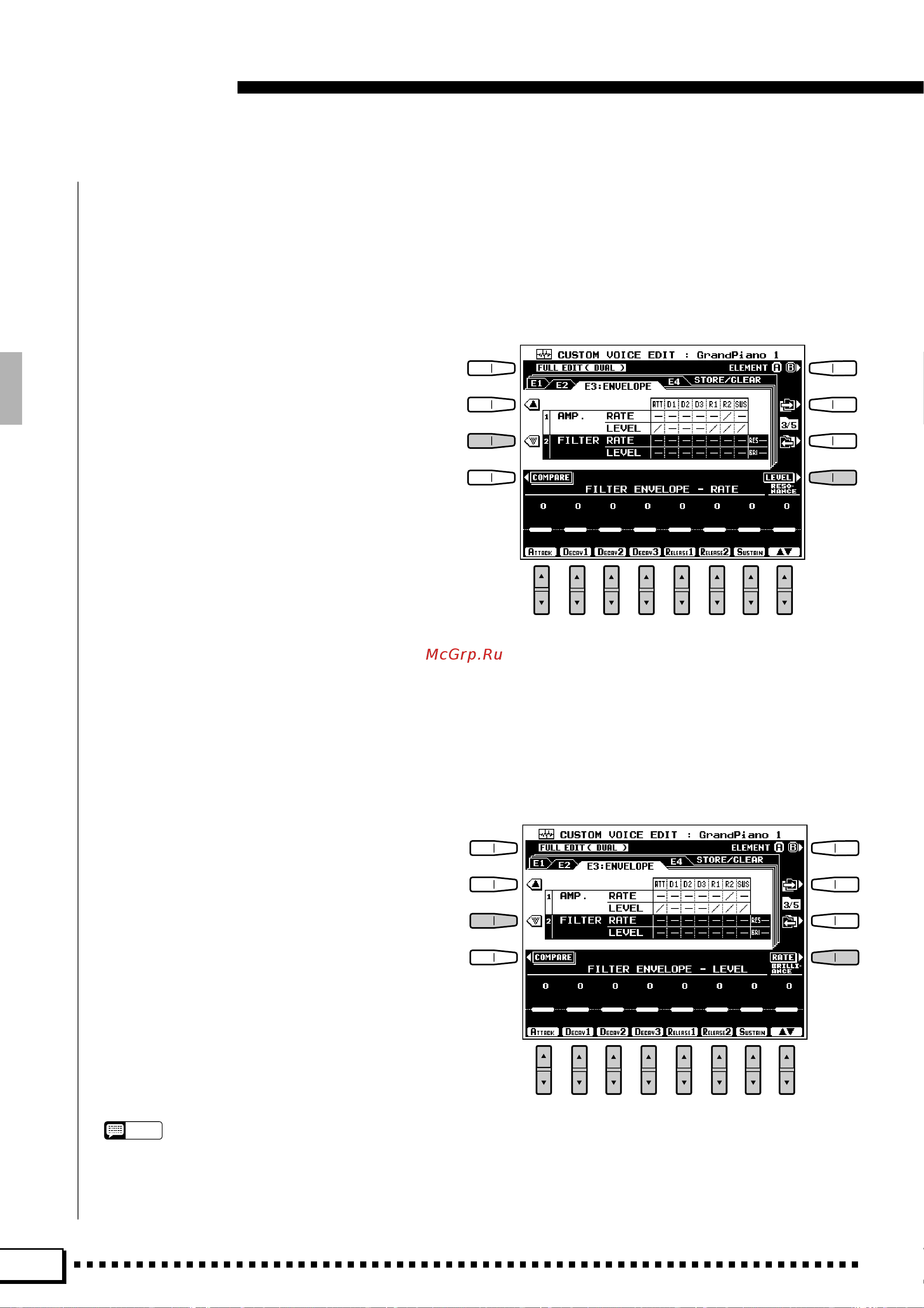 Yamaha PSR-4000 [90/165] Custom voice edit