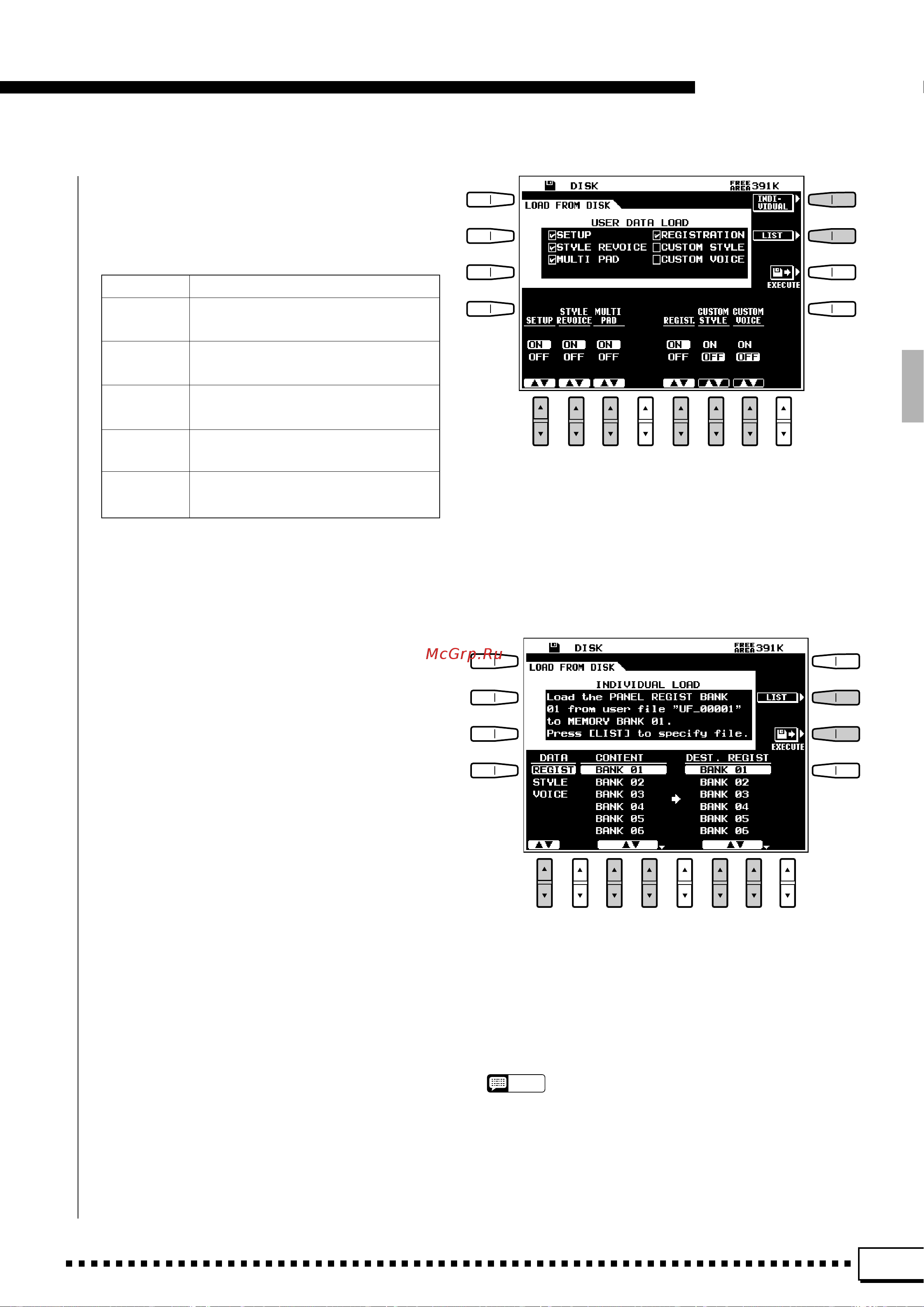 Yamaha PSR-4000 [95/165] Disk operations