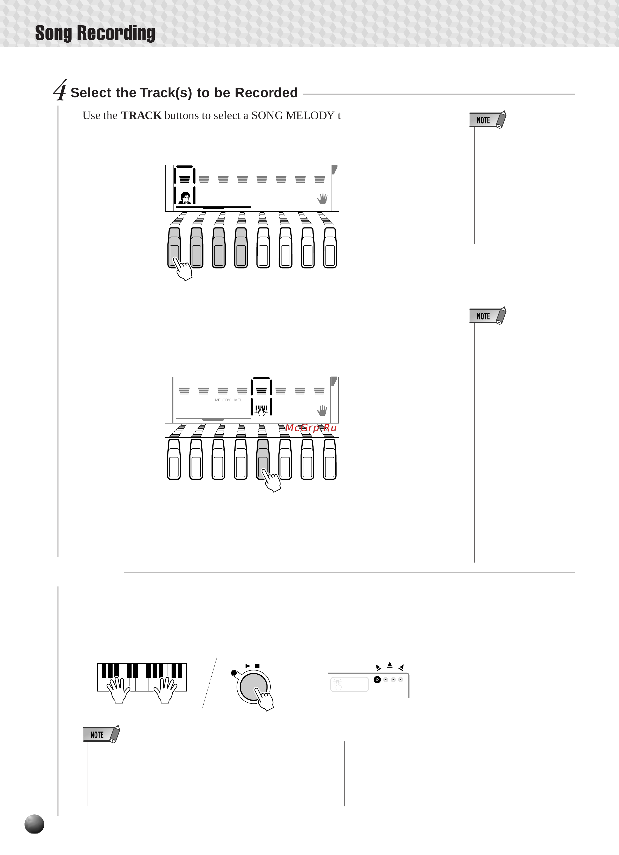 Yamaha PSR-330 [54/90] Song recording