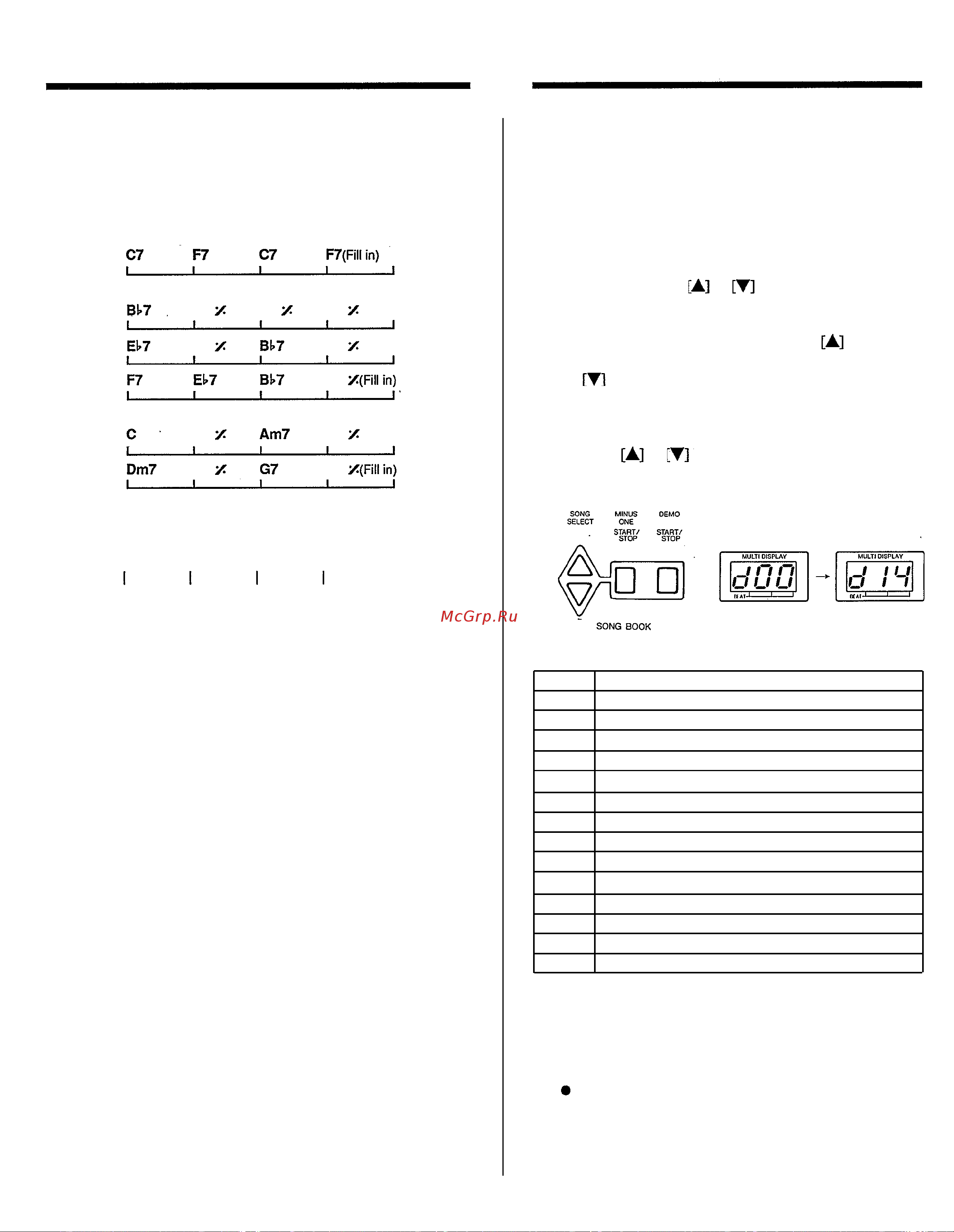 Yamaha PSR-300 [15/29] Song book