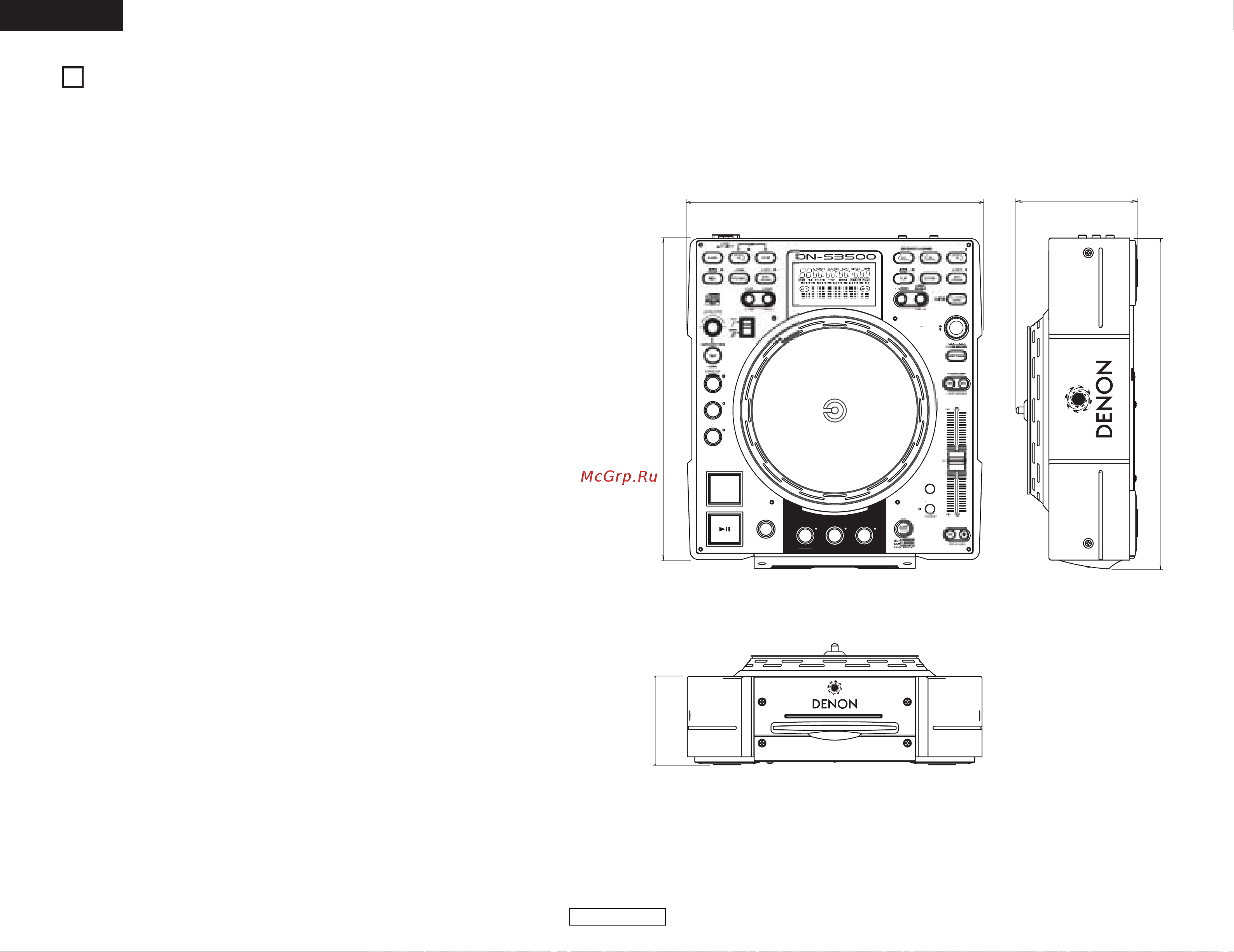 Denon Denon DN-S3500 [24/134] Specifications
