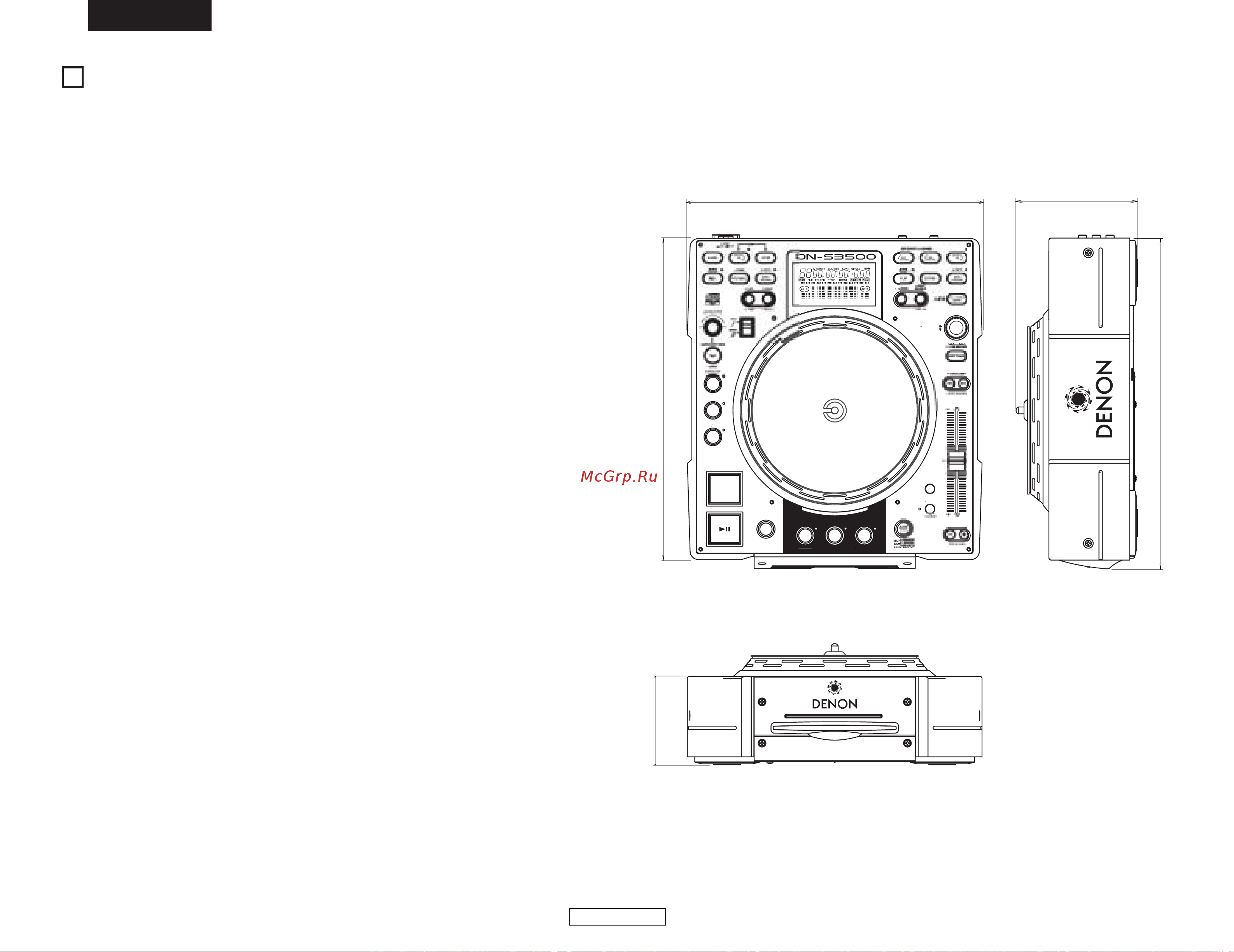 Denon Denon DN-S3500 [42/134] Technische daten