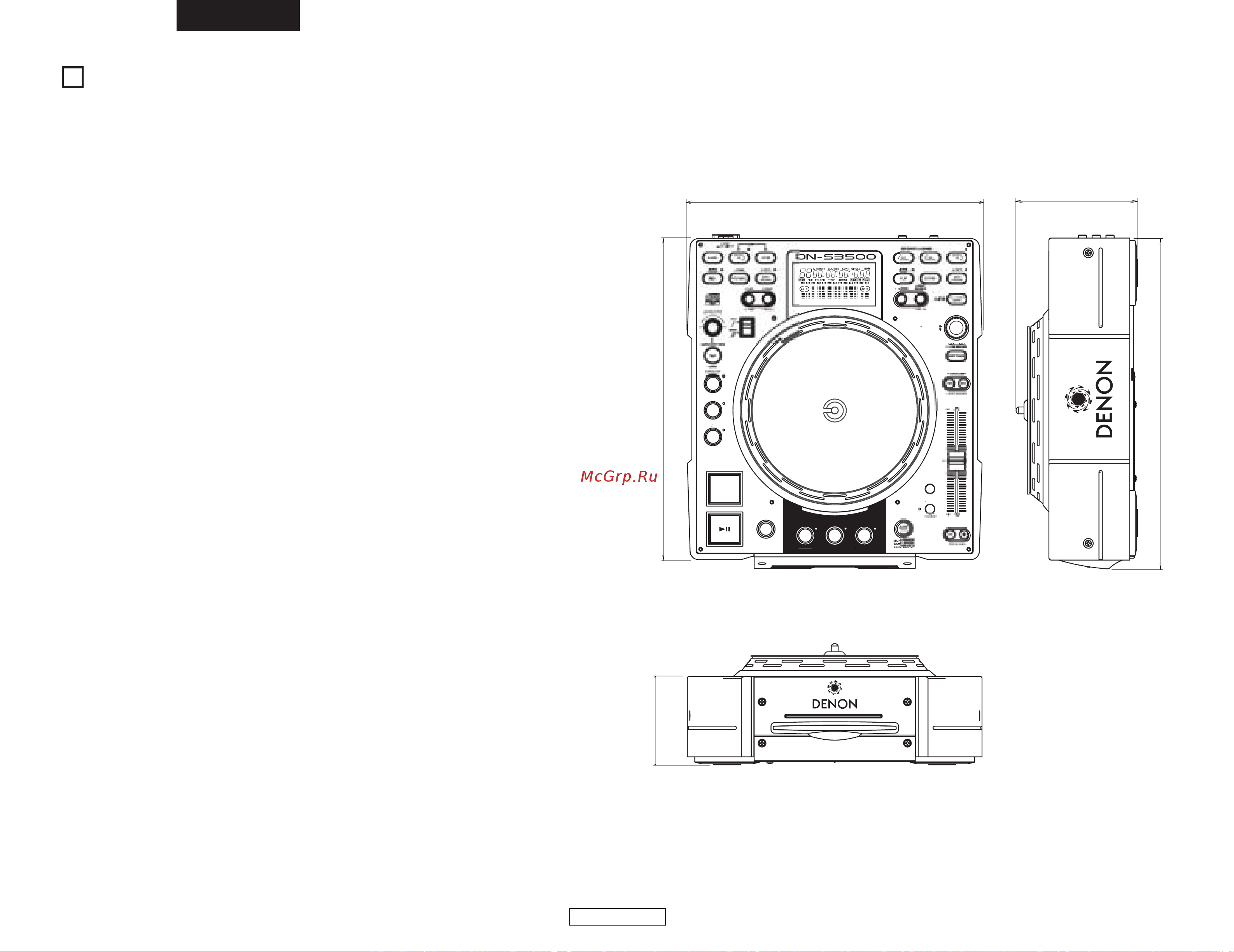 Denon Denon DN-S3500 [60/134] Specifications