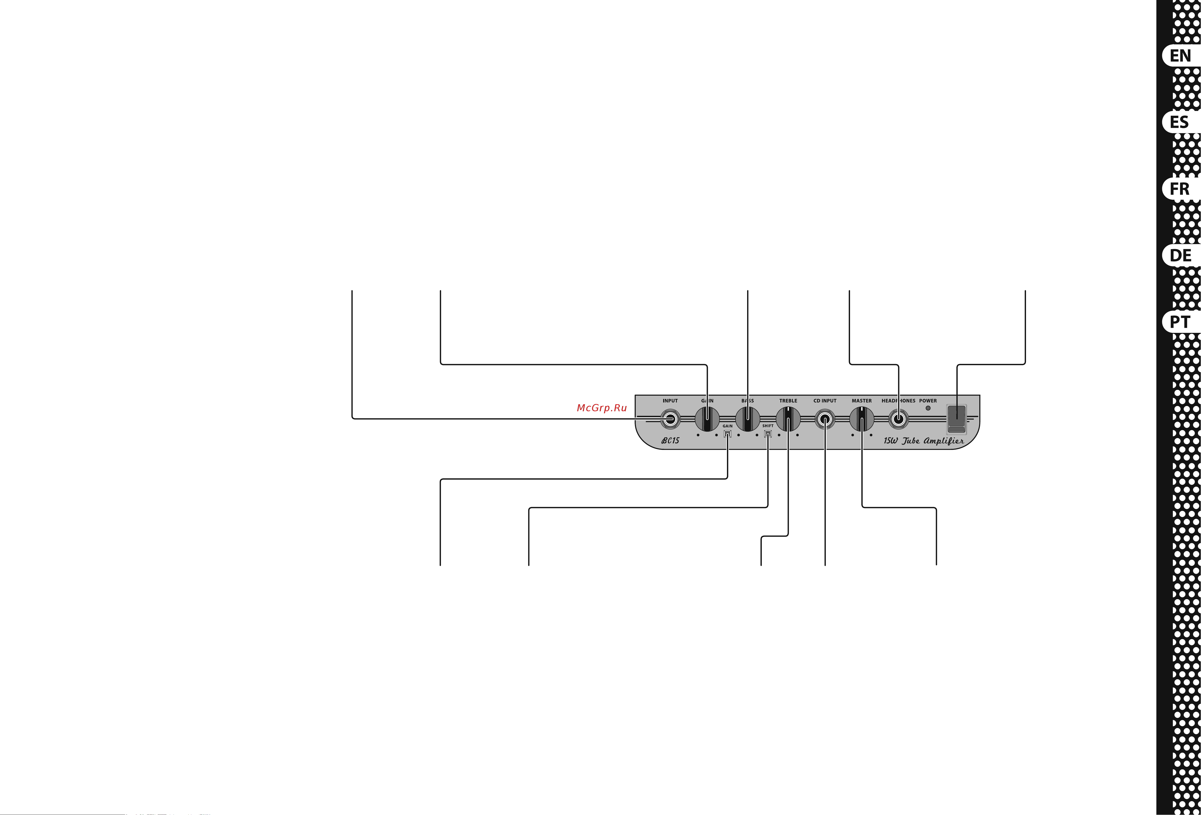Bugera V5-INFINIUM [7/11] Passo 2 controlos