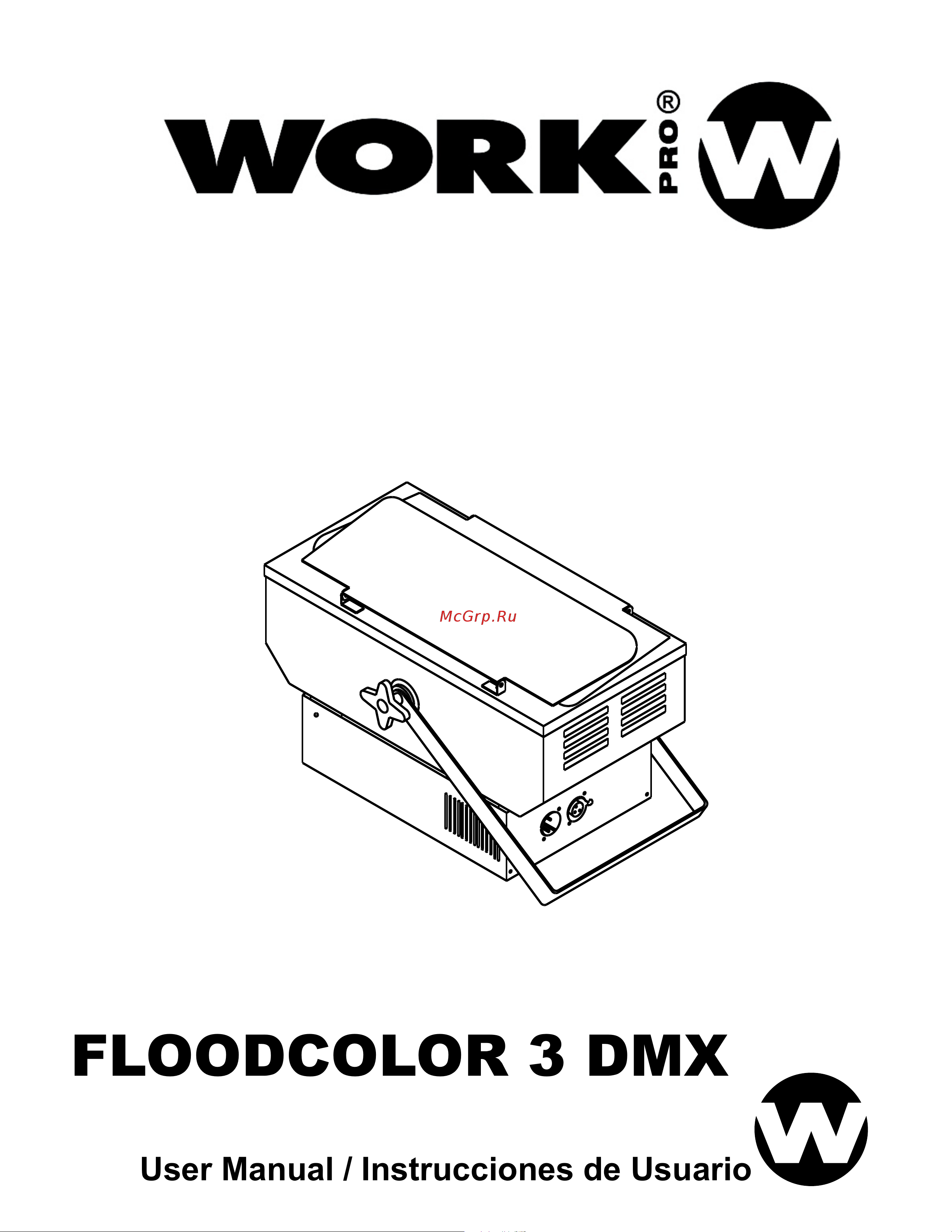 WORK FLOODCOLOR 3 DMX Руководство по эксплуатации онлайн