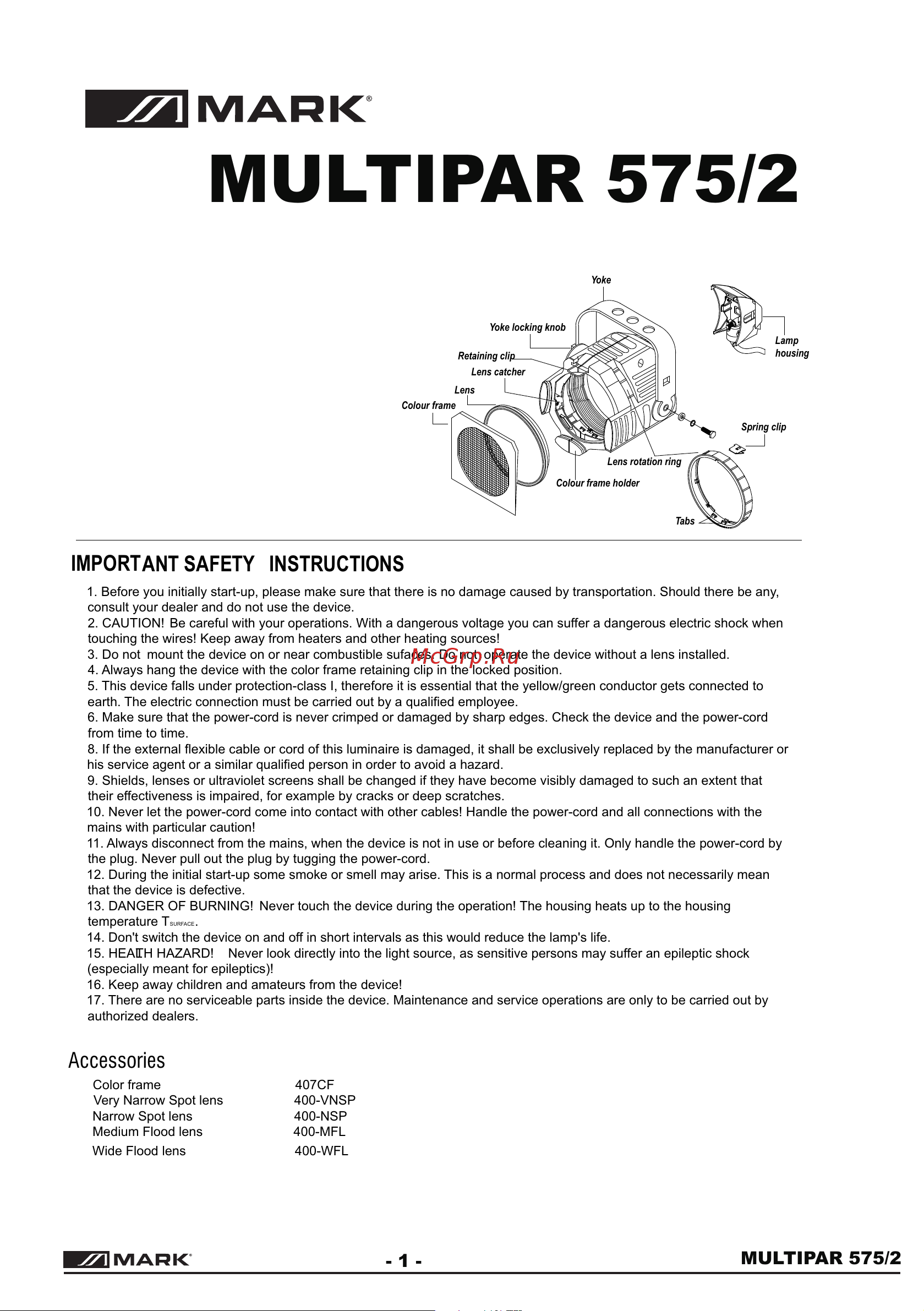WORK MULTI ZOOM PAR 575 SILVER [3/12] Multipar 575 2