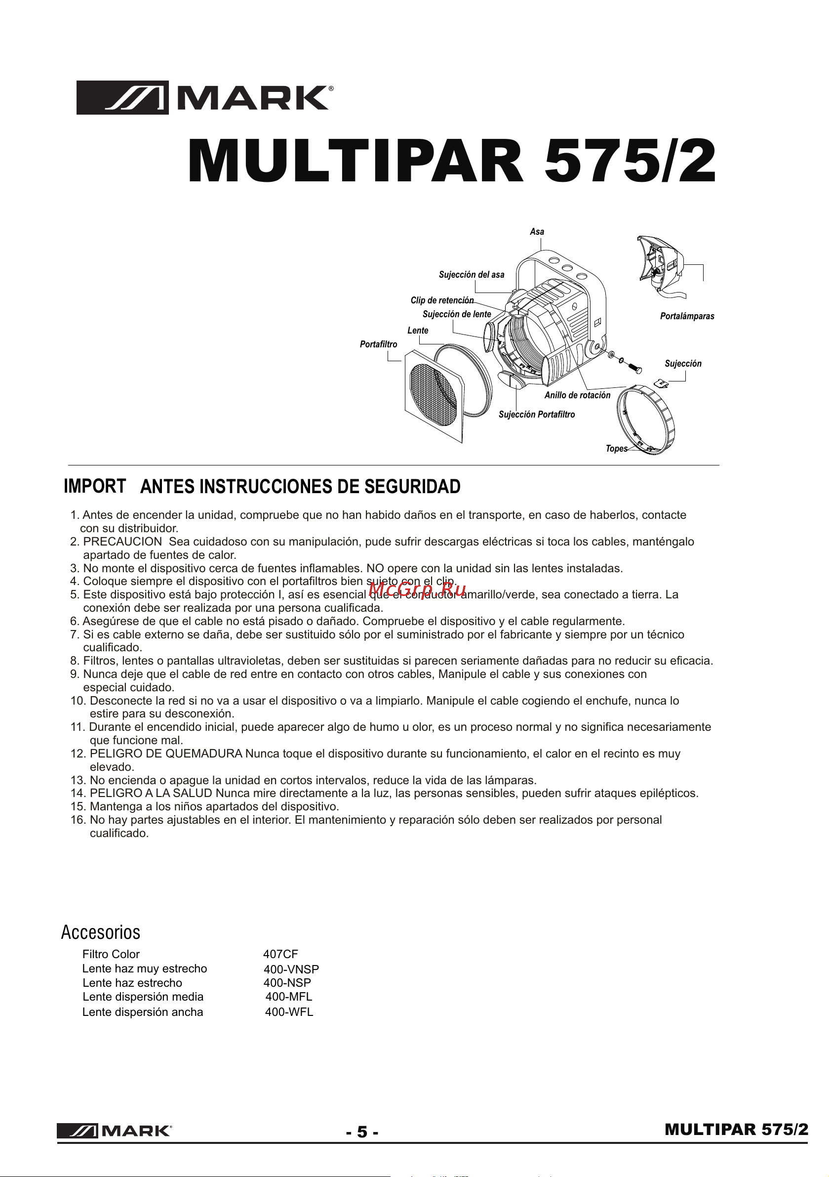 WORK MULTI ZOOM PAR 575 SILVER [7/12] Multipar 575 2