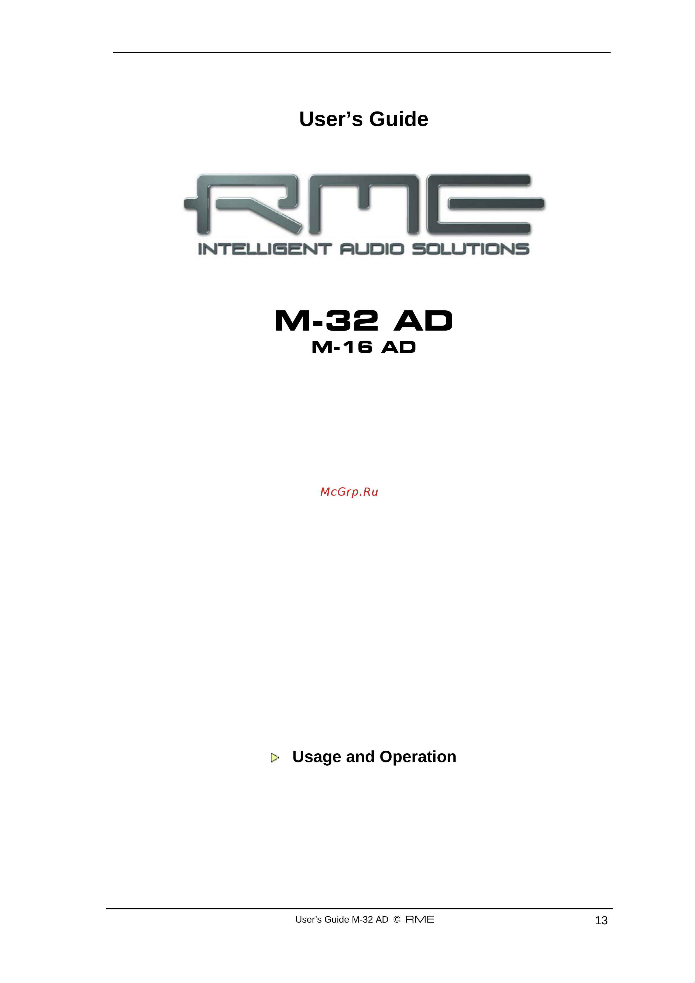 RME M-16 AD [13/57] M 32 ad