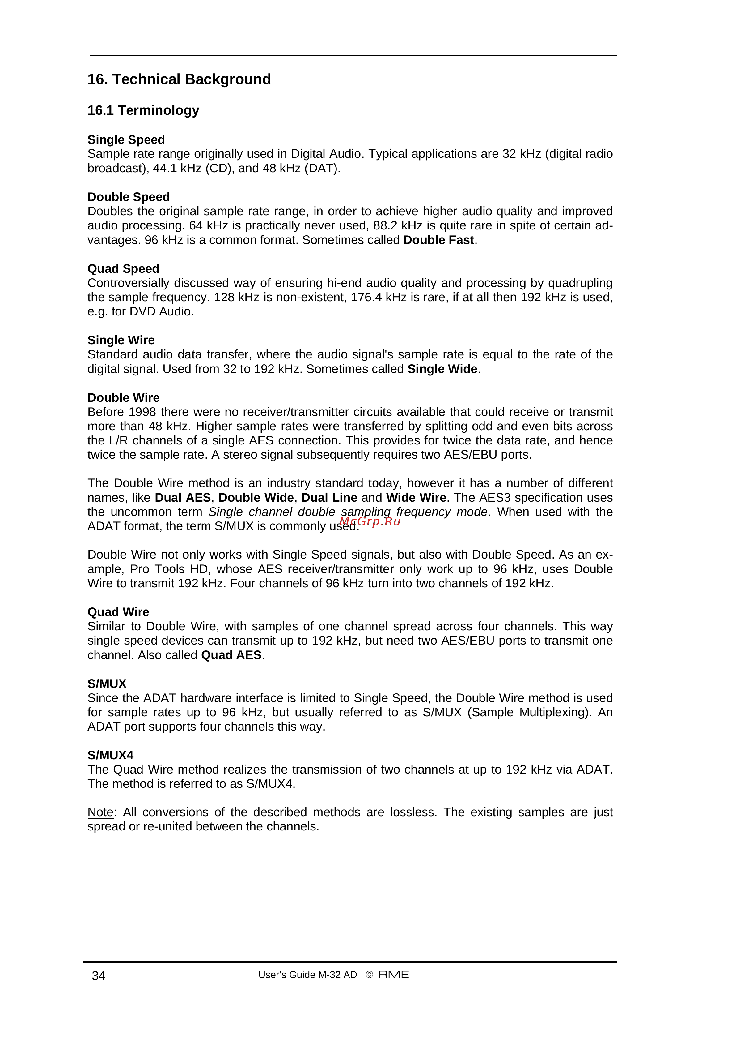 RME M-16 AD [34/57] Technical background